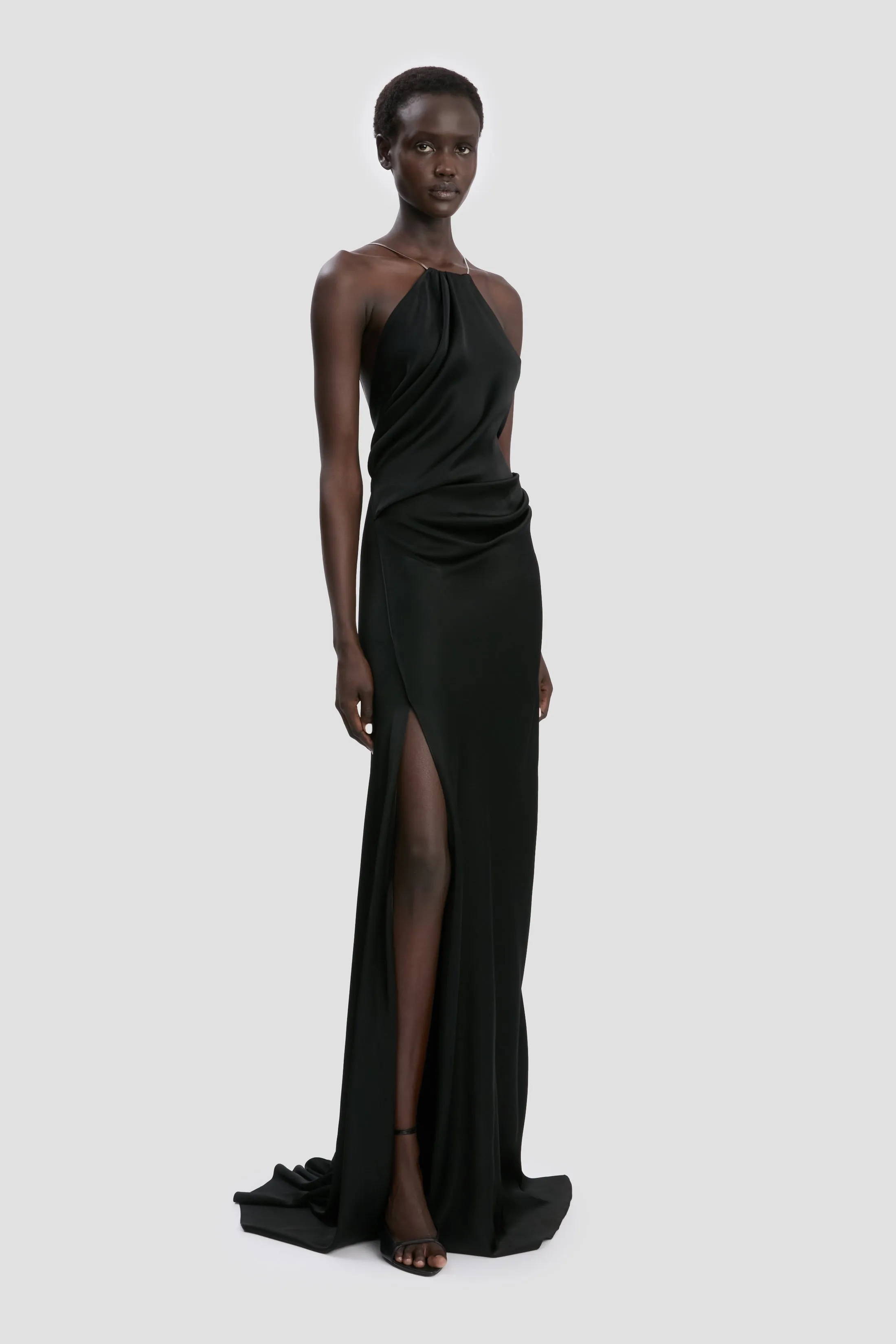 Chain Halter Gown In Black sold by Victoria Beckham product image thumbnail 2
