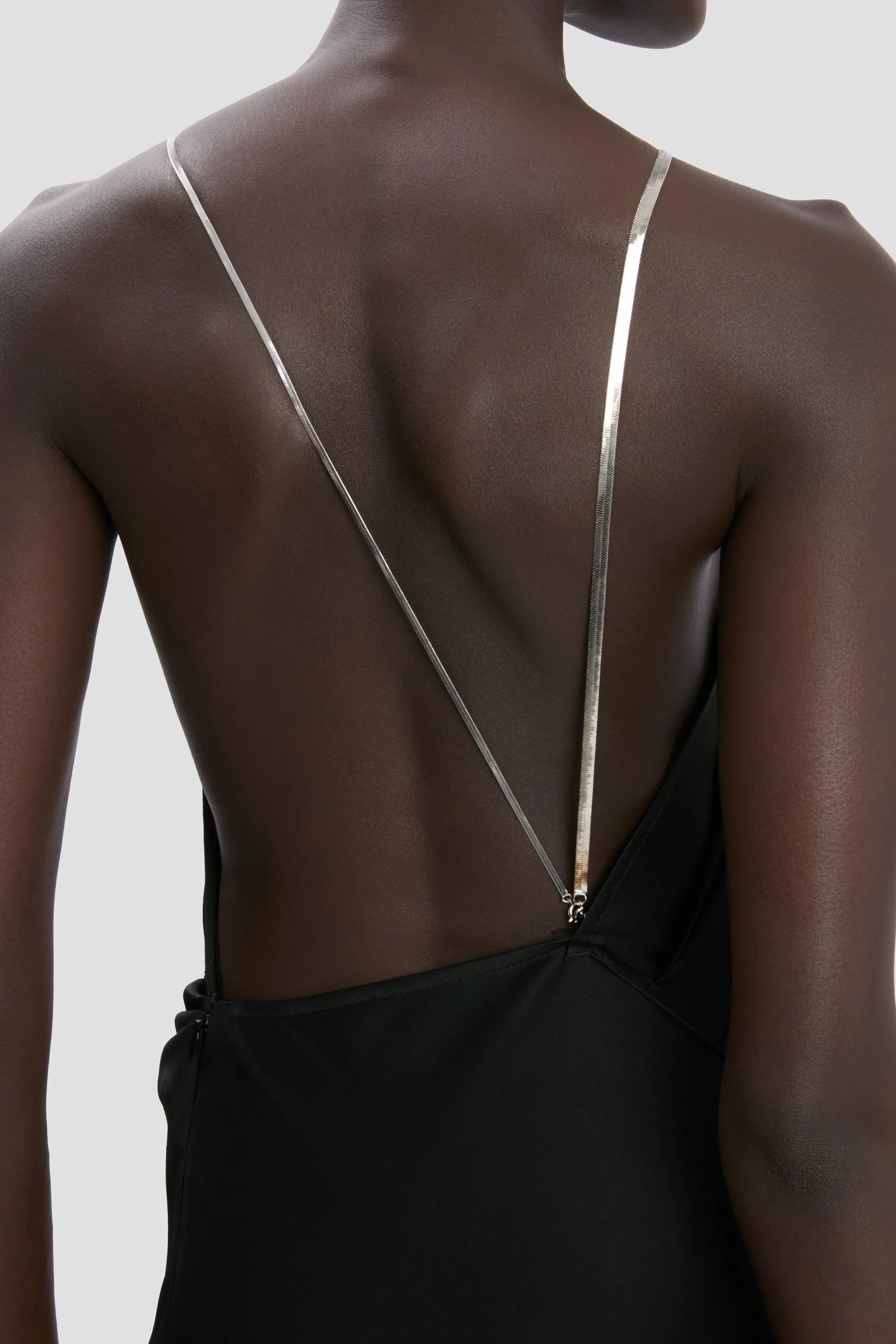 Chain Halter Gown In Black sold by Victoria Beckham product image thumbnail 5