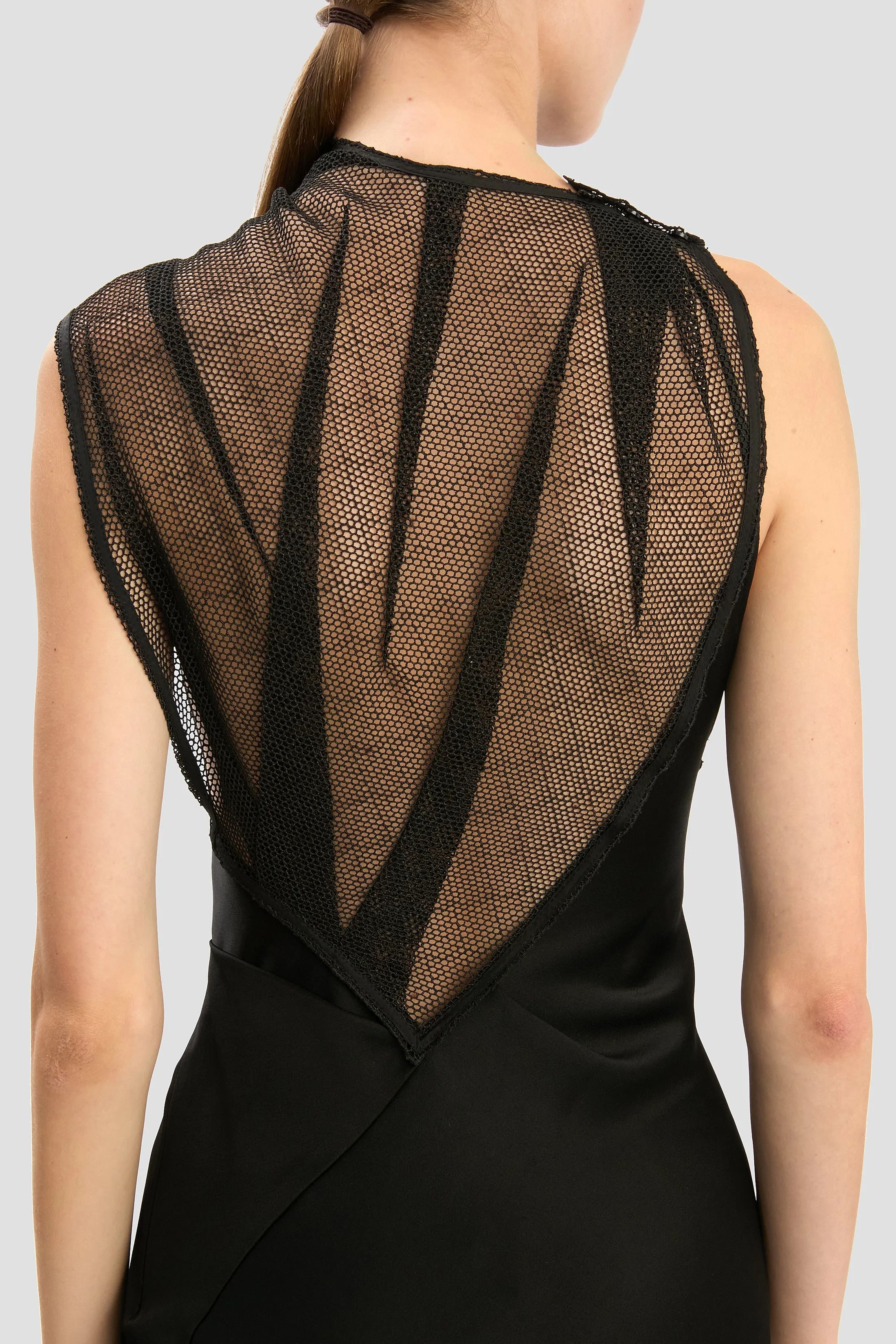 Mesh Gown In Black sold by Victoria Beckham product image thumbnail 5