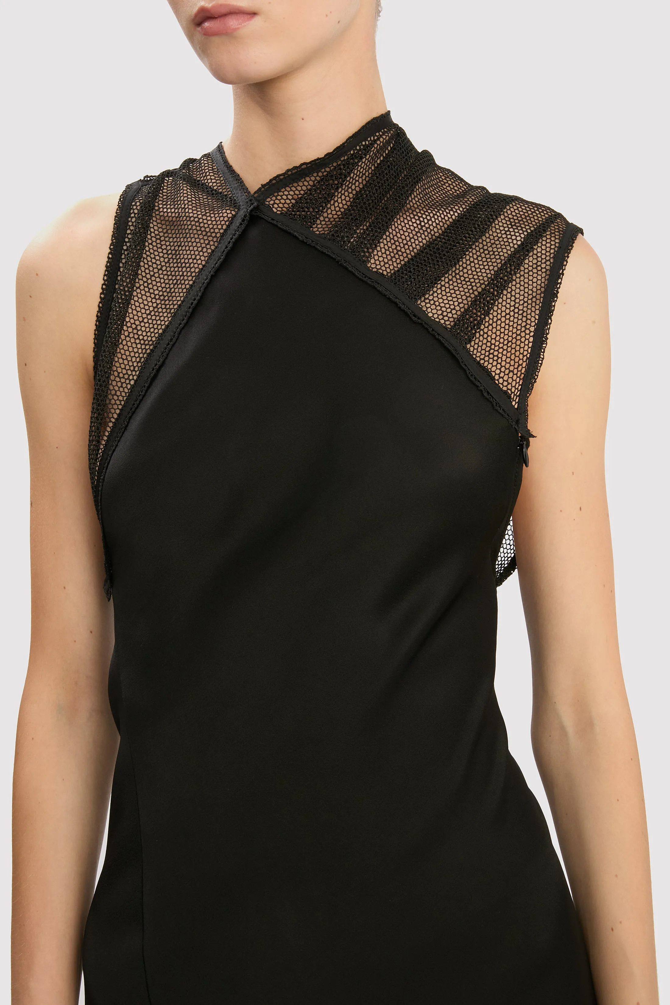 Mesh Gown In Black sold by Victoria Beckham product image thumbnail 3