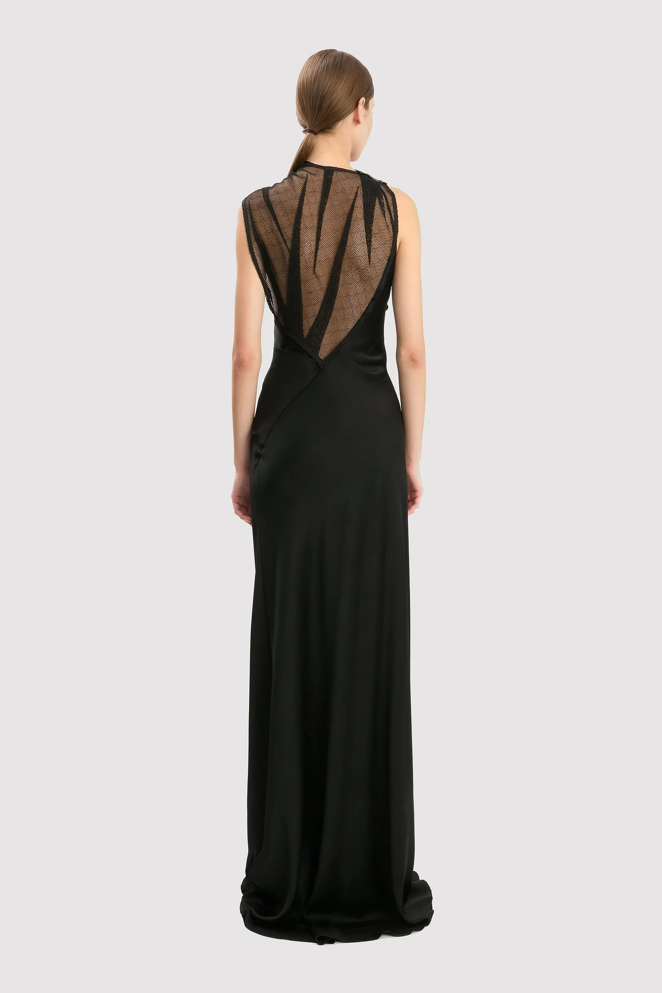 Mesh Gown In Black sold by Victoria Beckham product image thumbnail 4