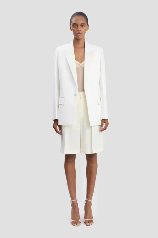 Tailored Jacket In Ivory sold by Victoria Beckham