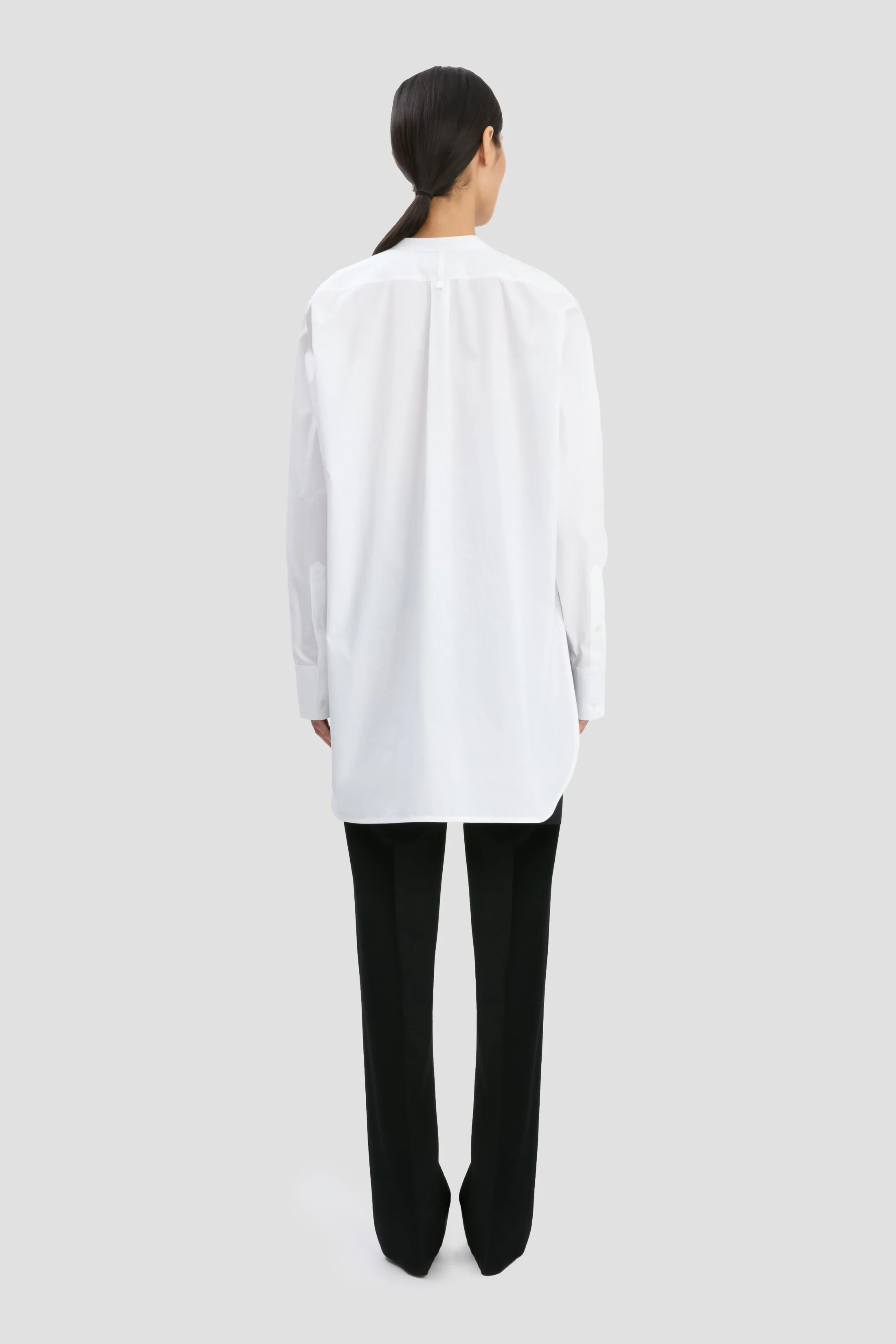 Double Bib Detail Shirt In White sold by Victoria Beckham product image thumbnail 4