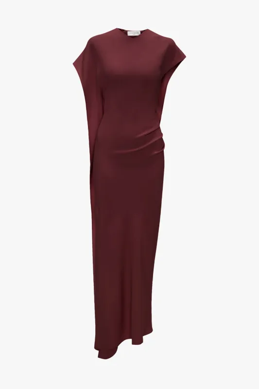 Victoria Midi Dress In Cinnabar Red sold by Victoria Beckham