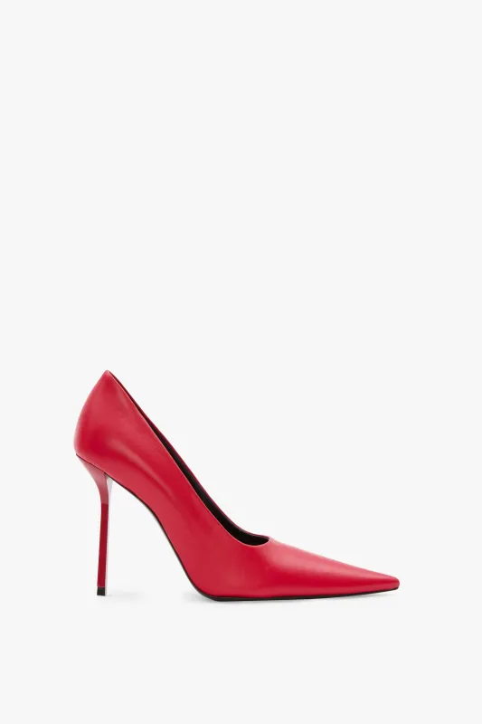 Victoria Stiletto Pump 100 In Red Leather sold by Victoria Beckham