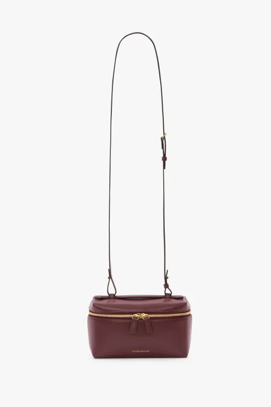 Vanity Crossbody In Burgundy Leather made by Victoria Beckham