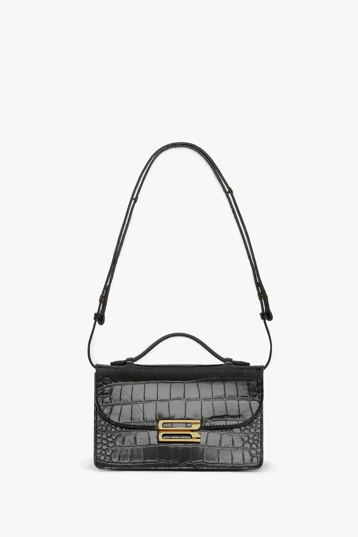 Dorian Bag Small In Embossed Black Leather sold by Victoria Beckham