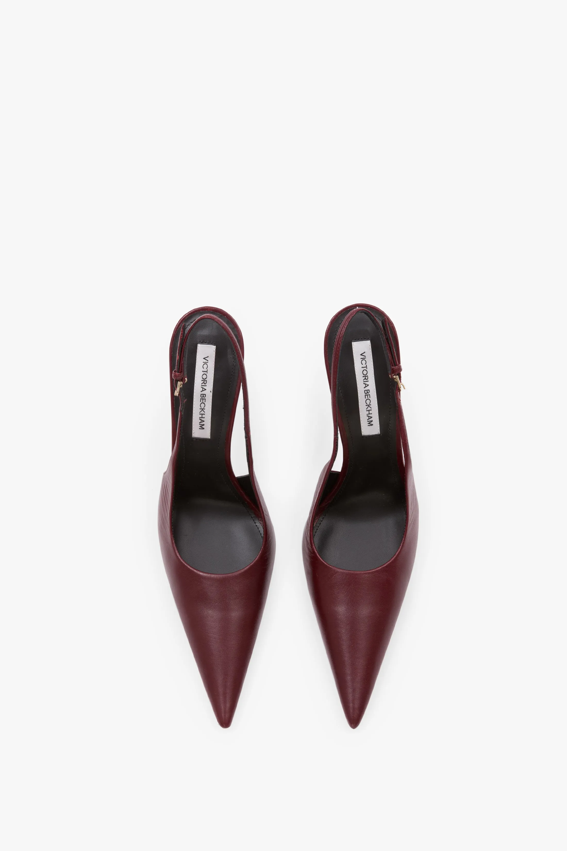 Victoria Stiletto Slingback 100 In Burgundy Leather sold by Victoria Beckham product image thumbnail 4