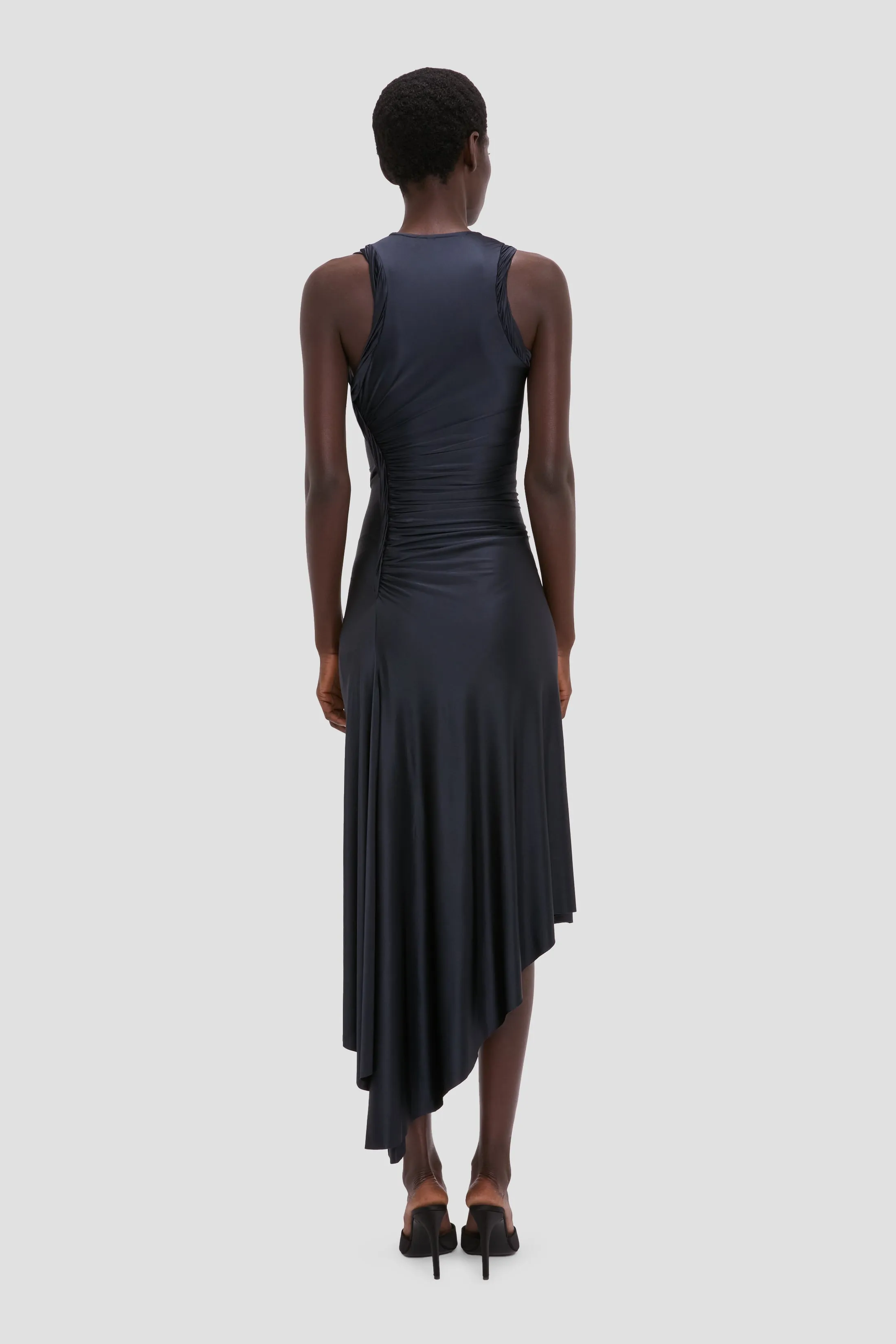 Twist Dress In Navy sold by Victoria Beckham product image thumbnail 5