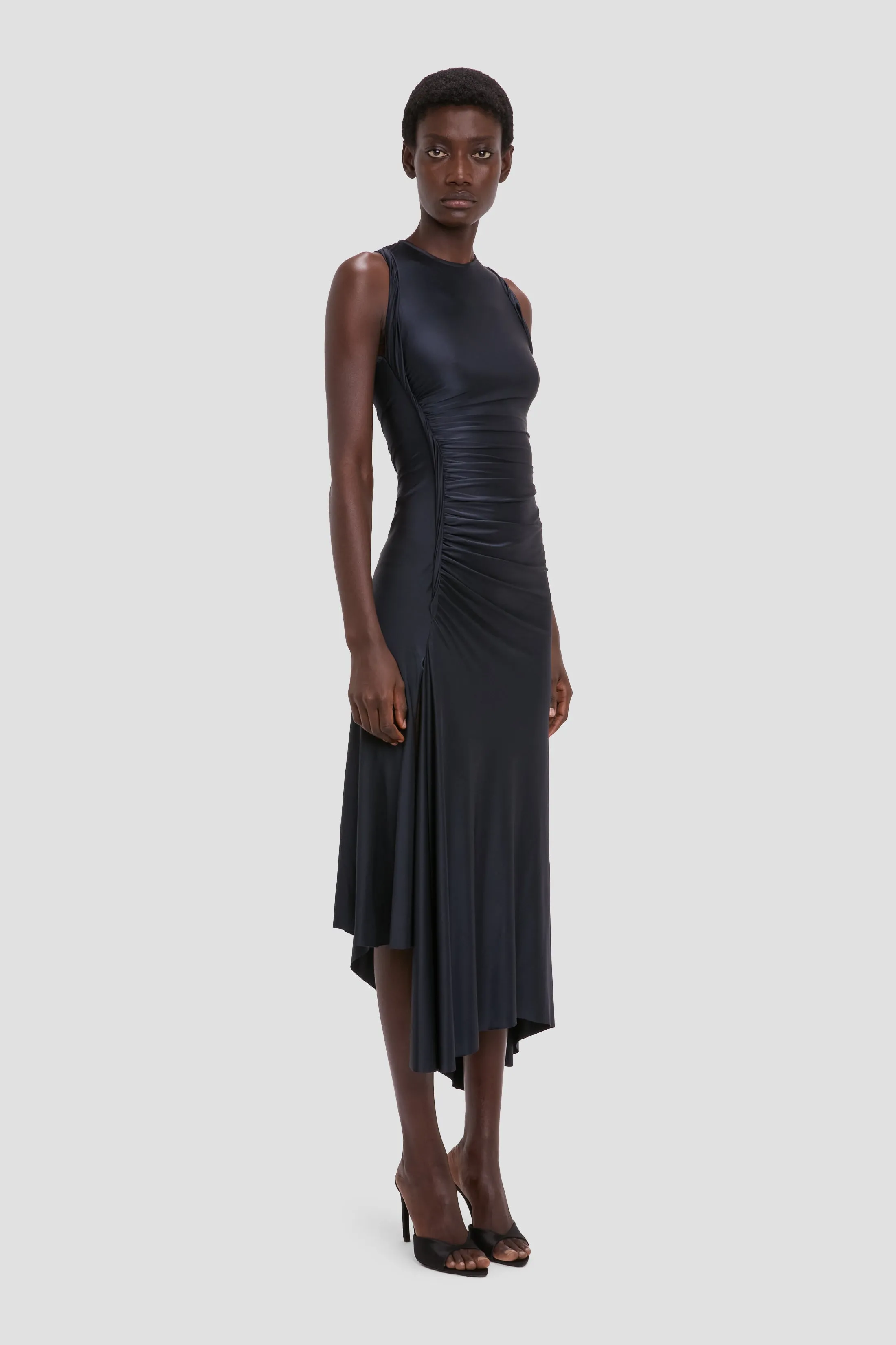 Twist Dress In Navy sold by Victoria Beckham product image thumbnail 2