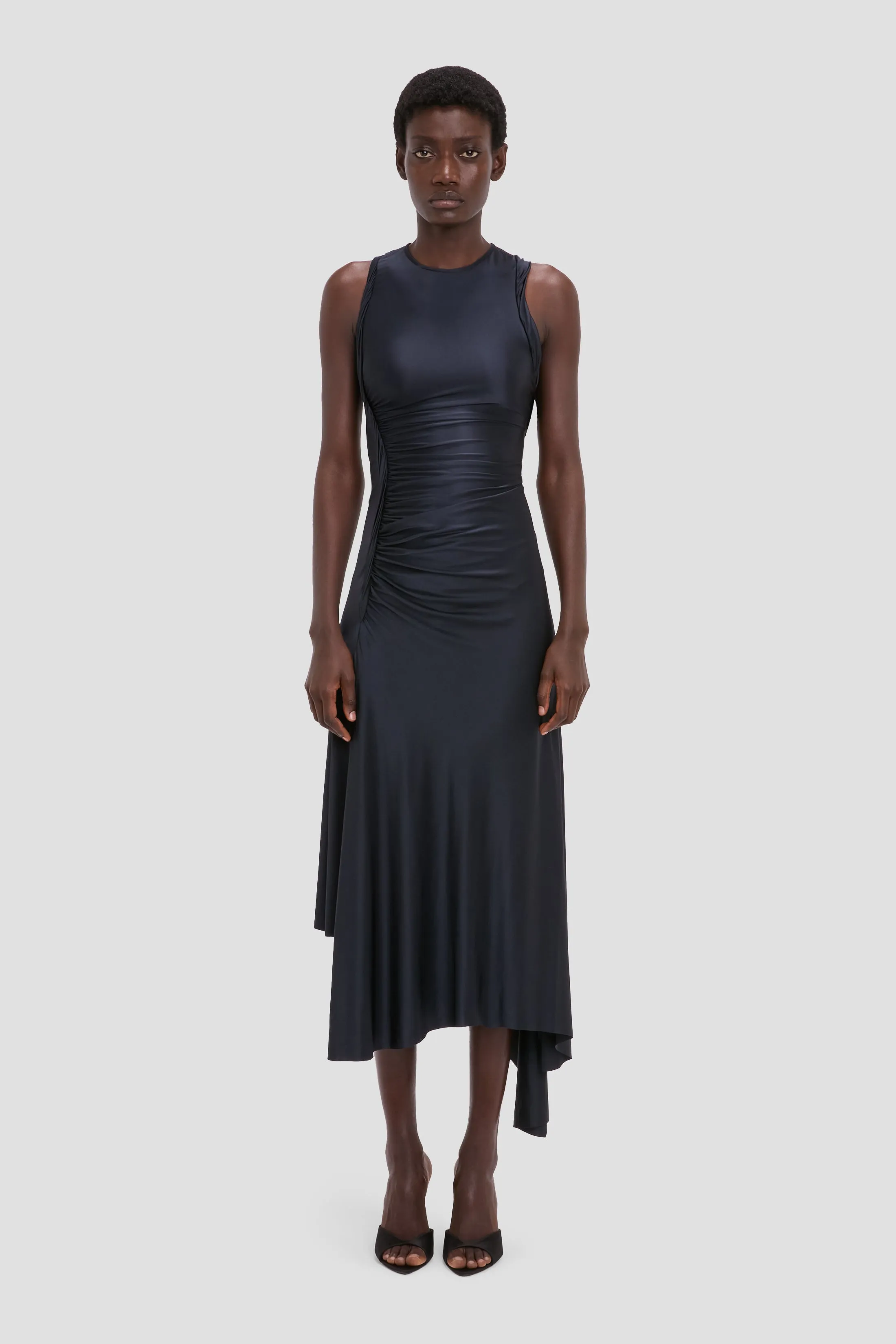 Twist Dress In Navy sold by Victoria Beckham