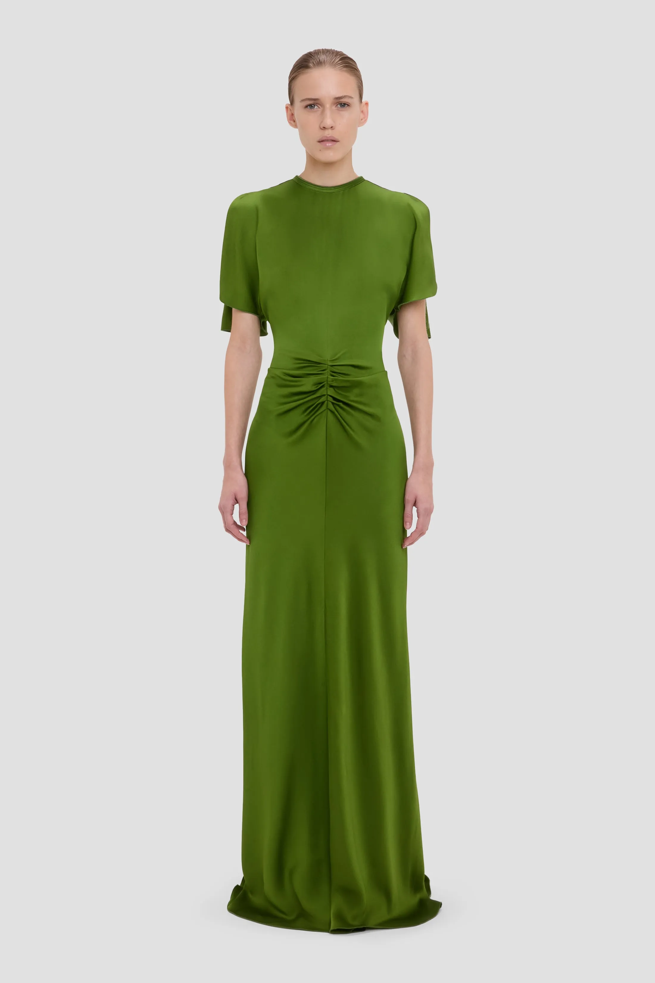 Isabella Gown In Algae sold by Victoria Beckham
