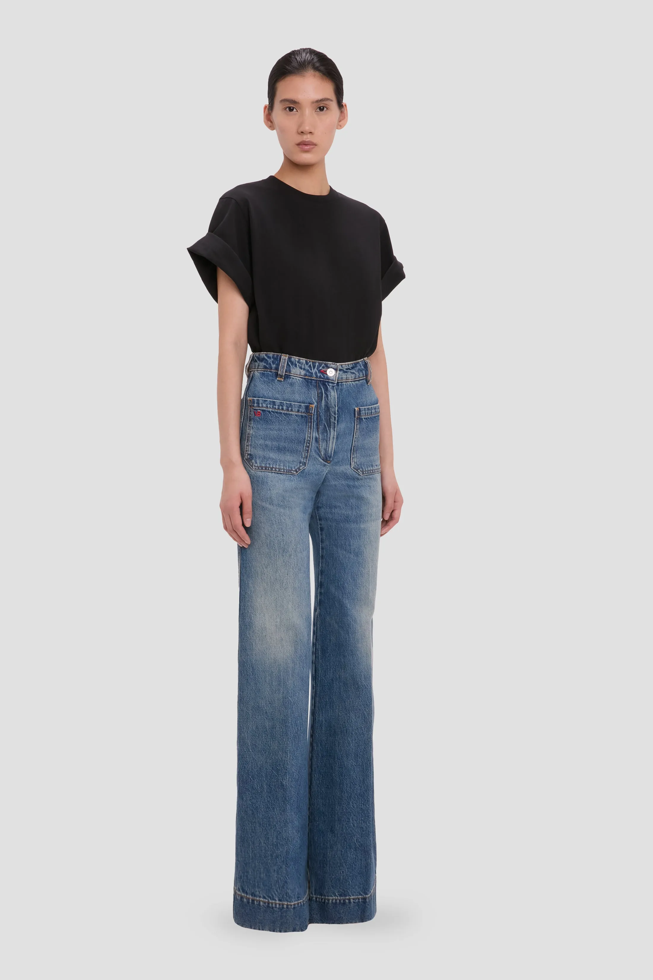 Tilly T-Shirt In Black sold by Victoria Beckham product image thumbnail 3