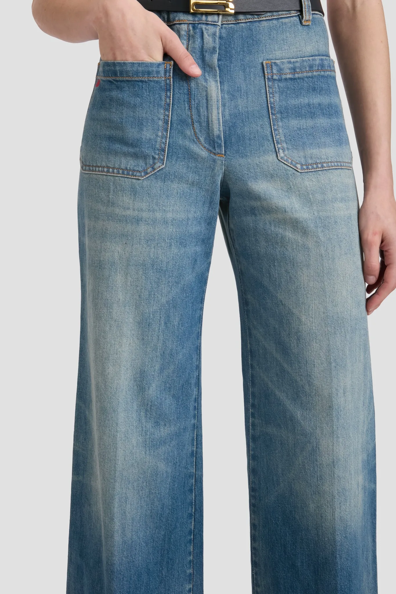 Alina Jean In Washed Blue sold by Victoria Beckham product image thumbnail 2