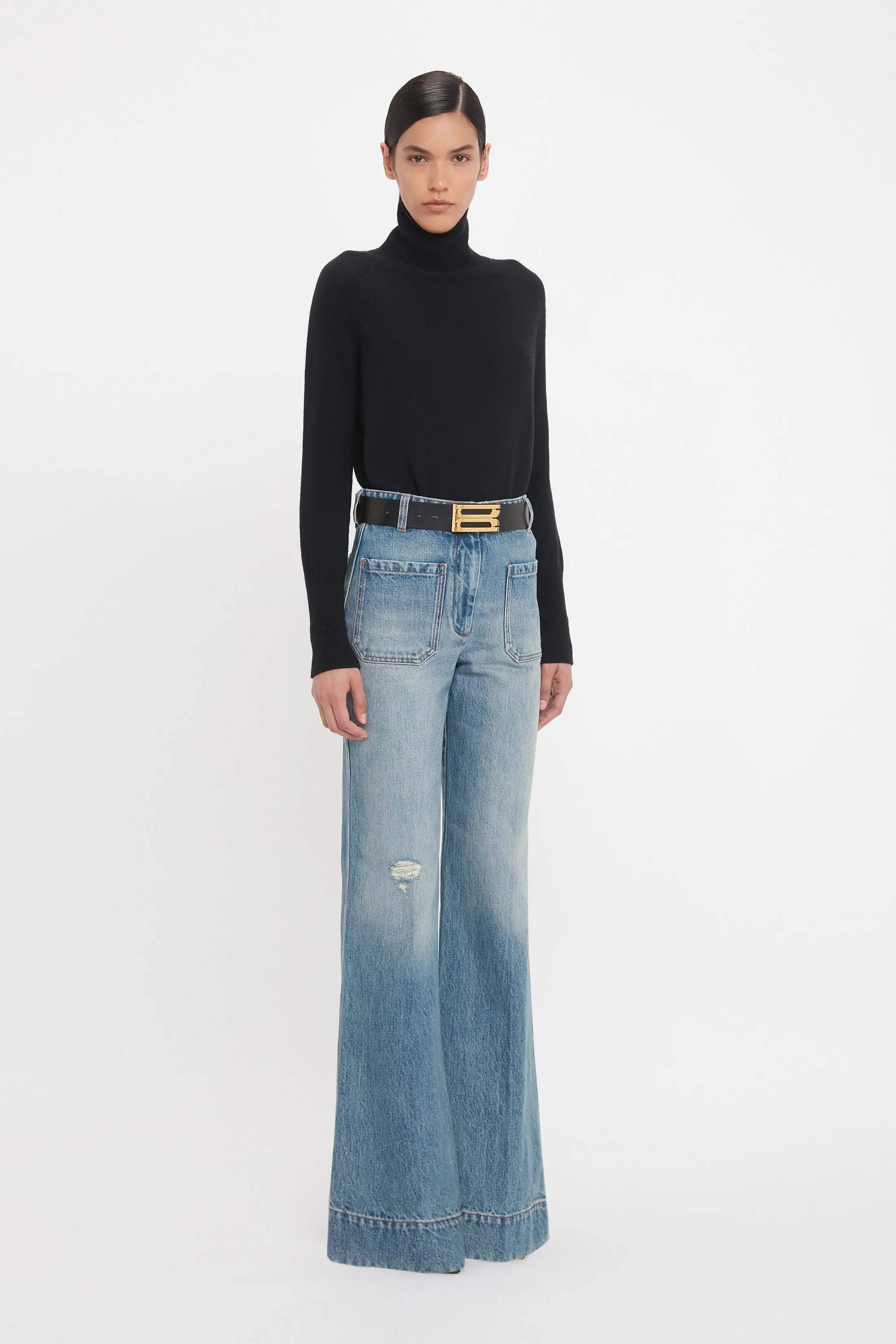 Alina Jean In Worn Blue Wash sold by Victoria Beckham product image thumbnail 2