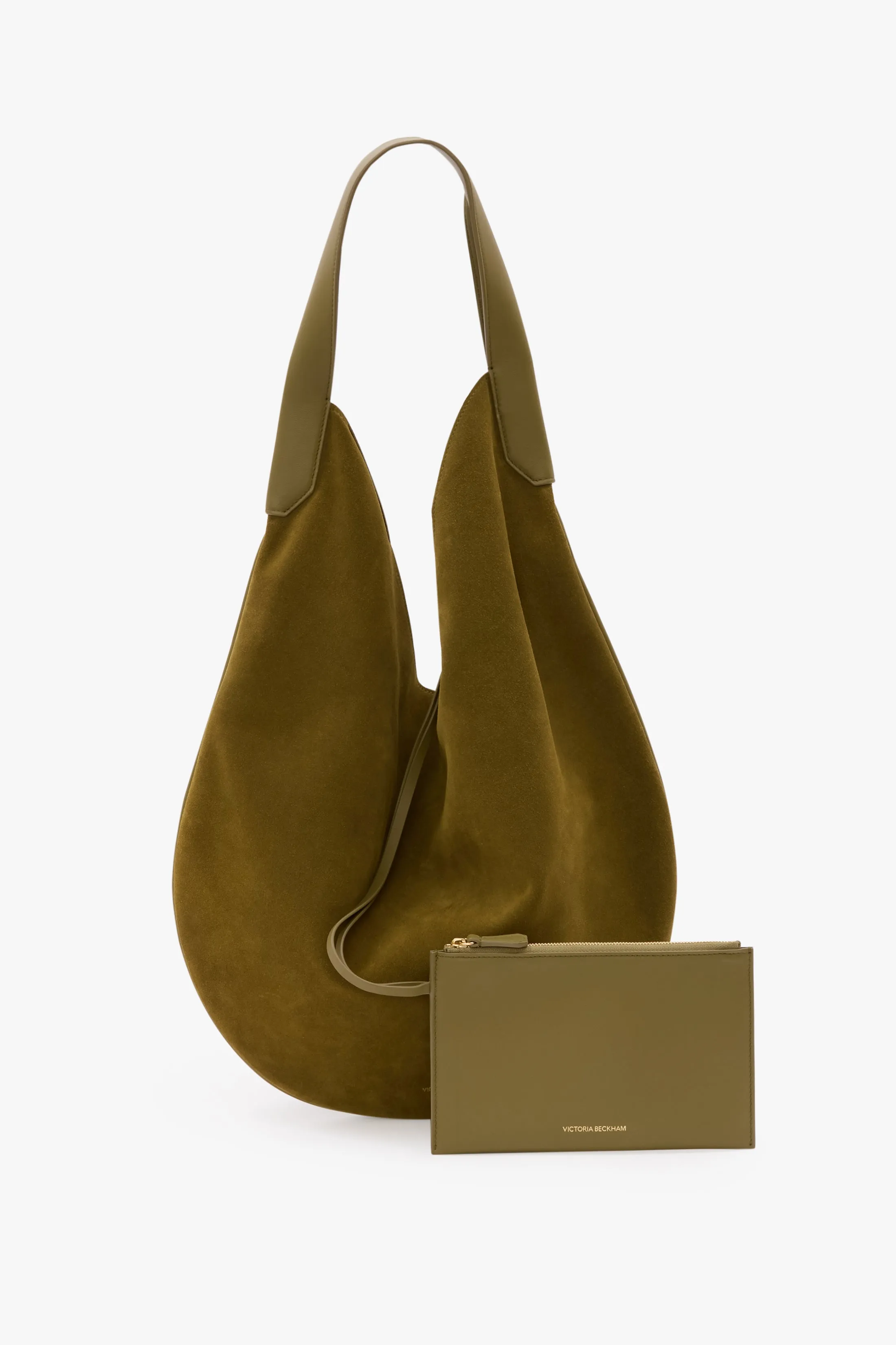 Soft Plié Hobo Bag In Cactus Green Suede sold by Victoria Beckham product image thumbnail 5