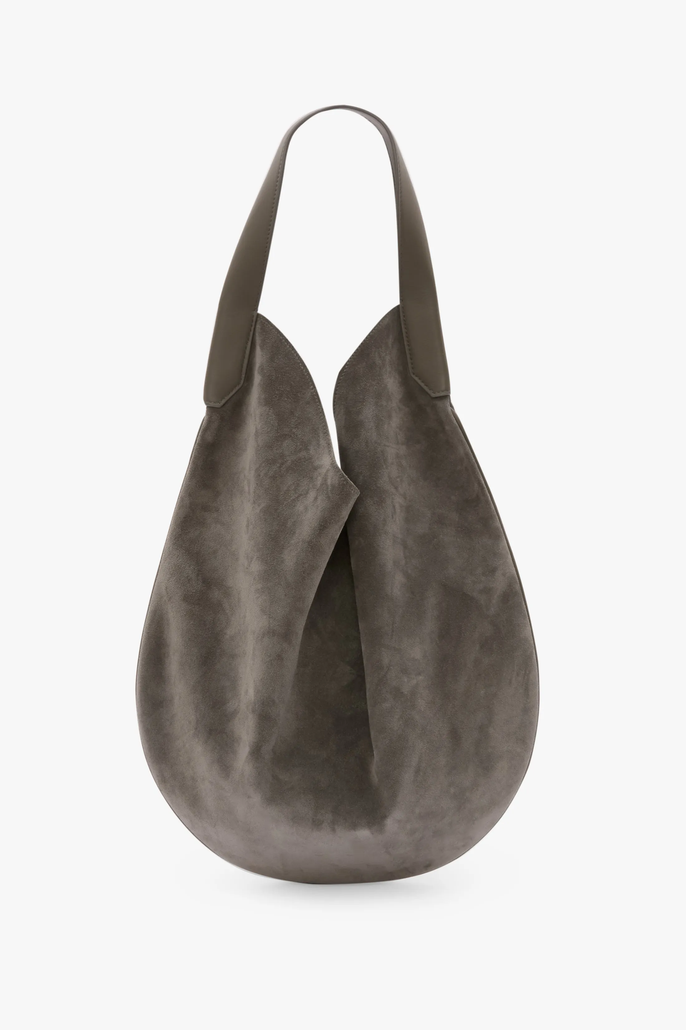 Soft Plié Hobo Bag In Pebble Grey Suede sold by Victoria Beckham product image thumbnail 4