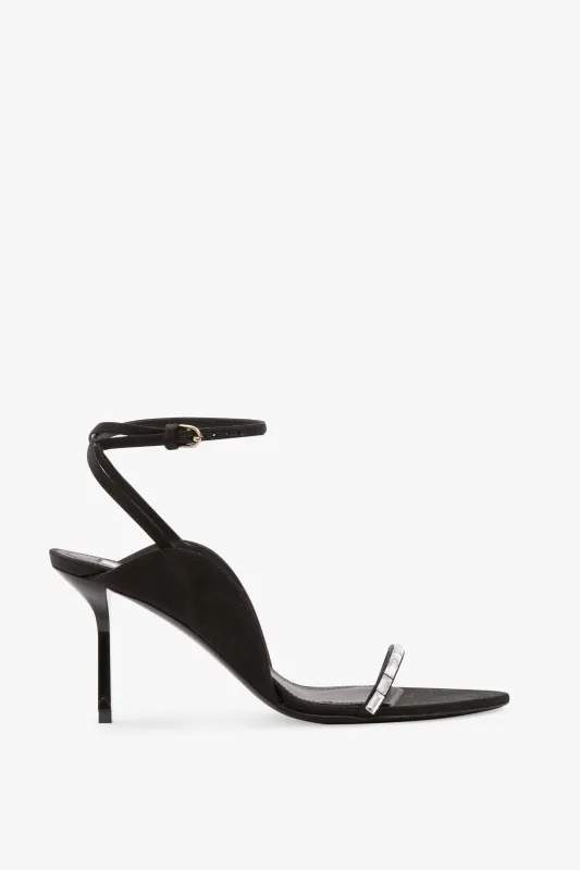 Victoria Embellished Stiletto Sandal 75 In Black sold by Victoria Beckham