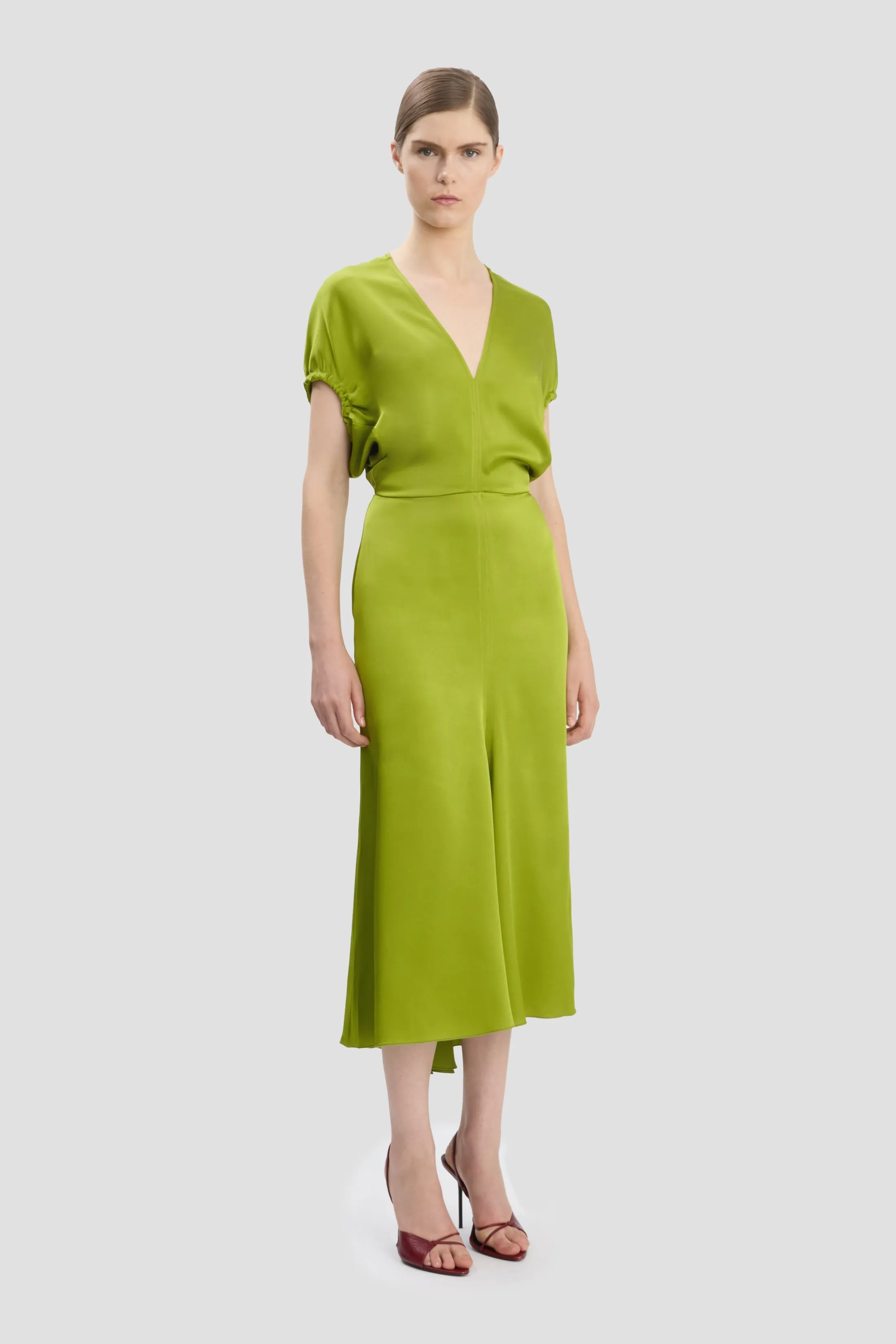 Edith Midi Dress In Parakeet sold by Victoria Beckham product image thumbnail 2