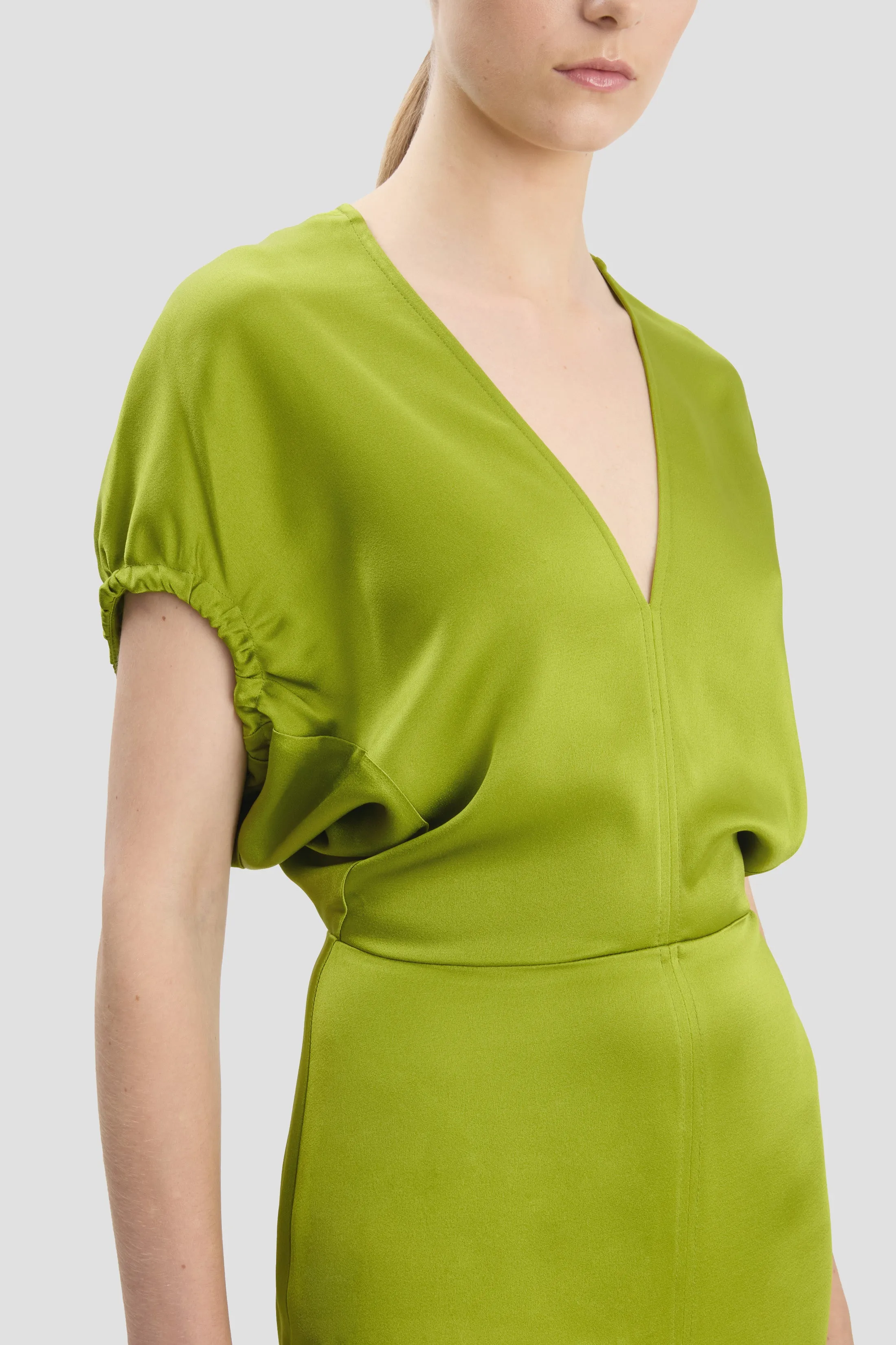 Edith Midi Dress In Parakeet sold by Victoria Beckham product image thumbnail 3