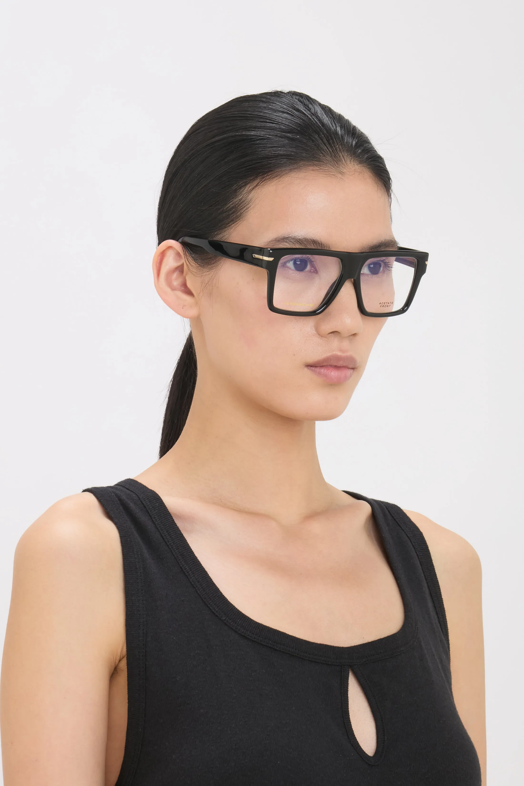 Sculpted Flat Top Frame In Black sold by Victoria Beckham product image thumbnail 2