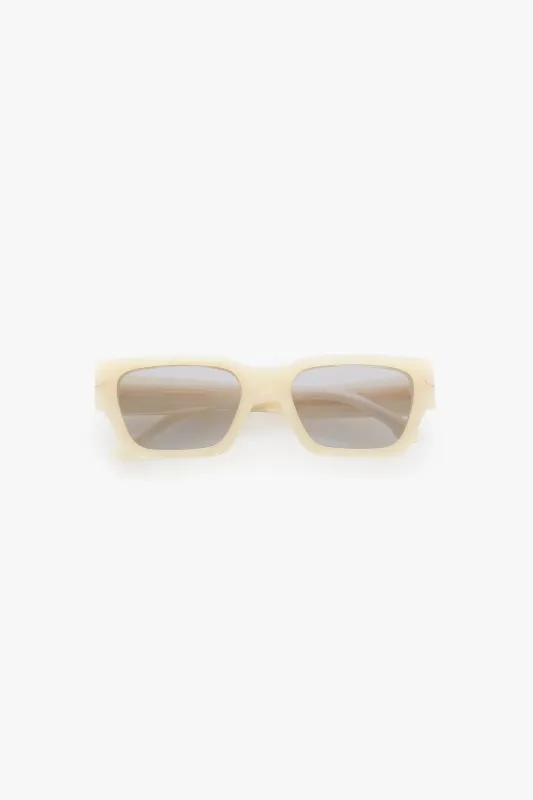 Acetate Sunglasses In Ivory Marble sold by Victoria Beckham