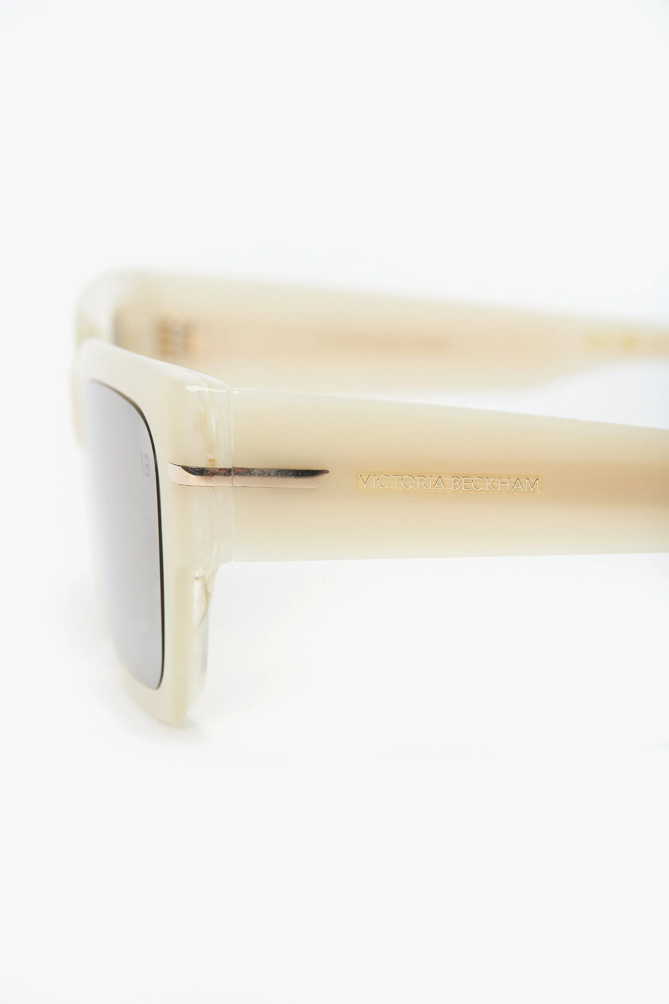 Acetate Sunglasses In Ivory Marble sold by Victoria Beckham product image thumbnail 5