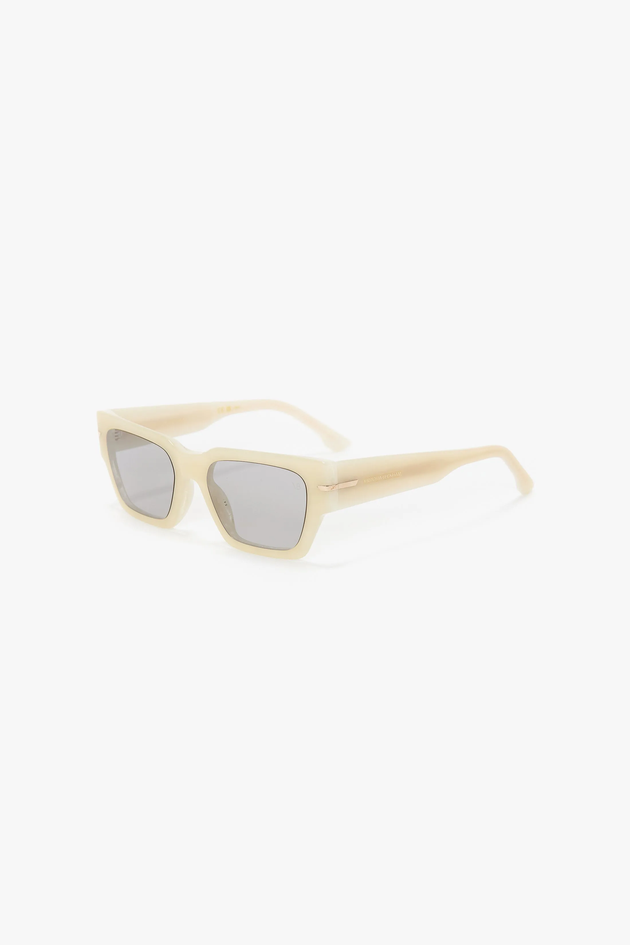 Acetate Sunglasses In Ivory Marble sold by Victoria Beckham product image thumbnail 3
