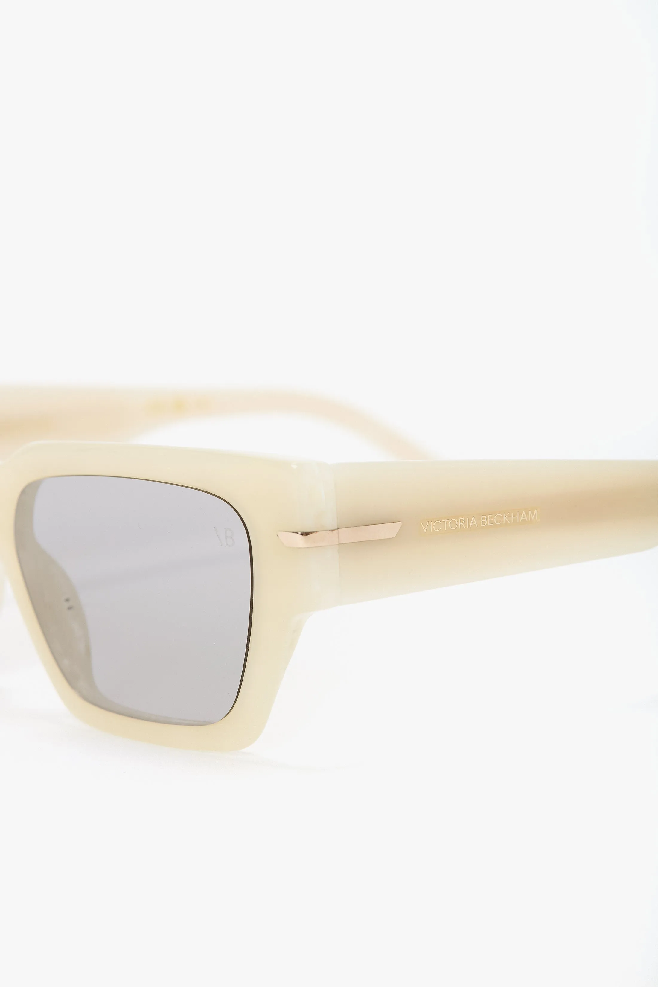 Acetate Sunglasses In Ivory Marble sold by Victoria Beckham product image thumbnail 4
