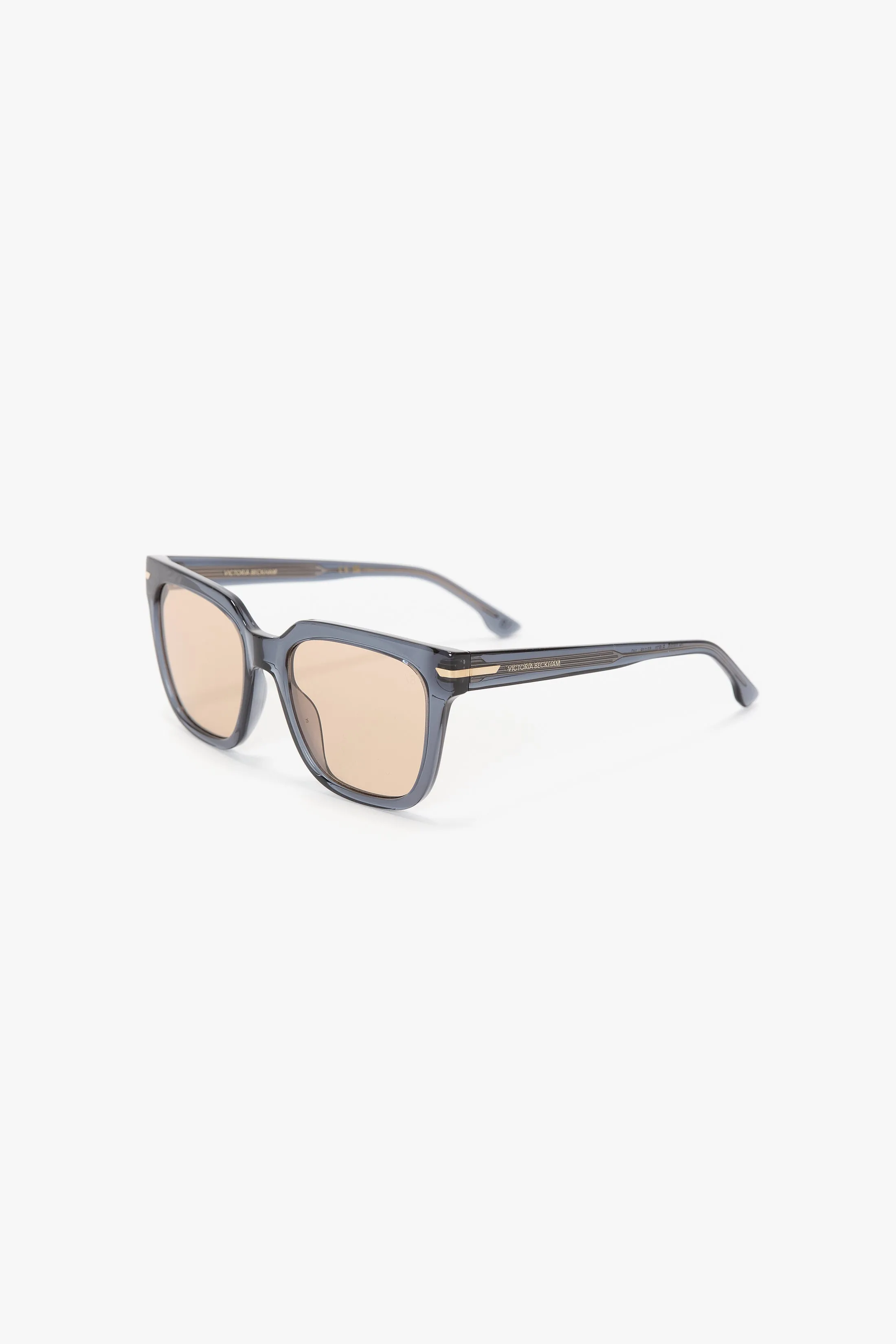 Oversized Acetate Sunglasses In Transparent Blue sold by Victoria Beckham product image thumbnail 3