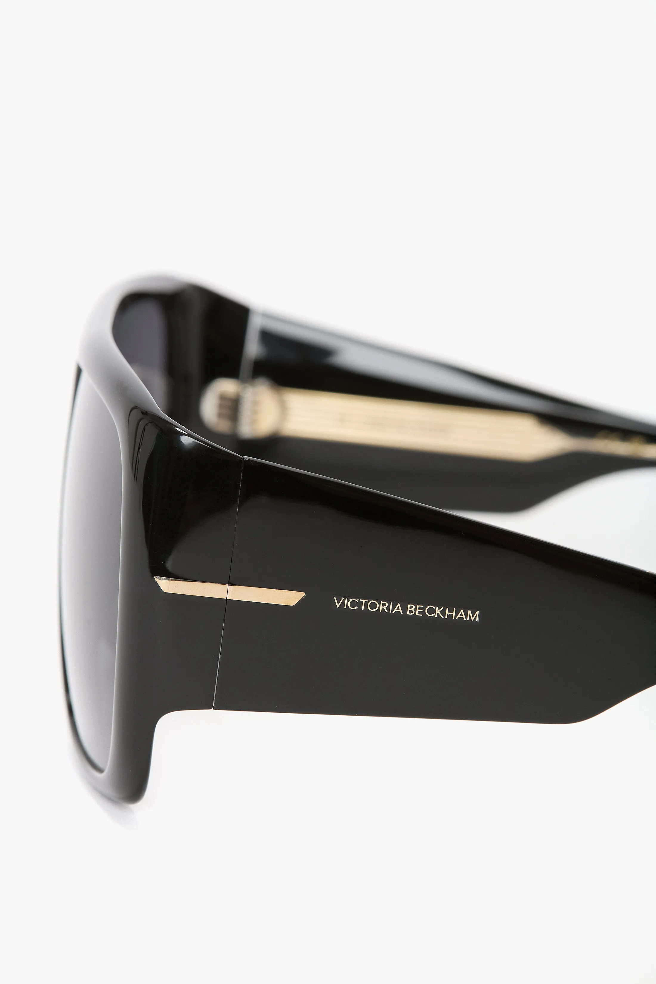 Oversized Soft Square Acetate Frame In Black sold by Victoria Beckham product image thumbnail 4