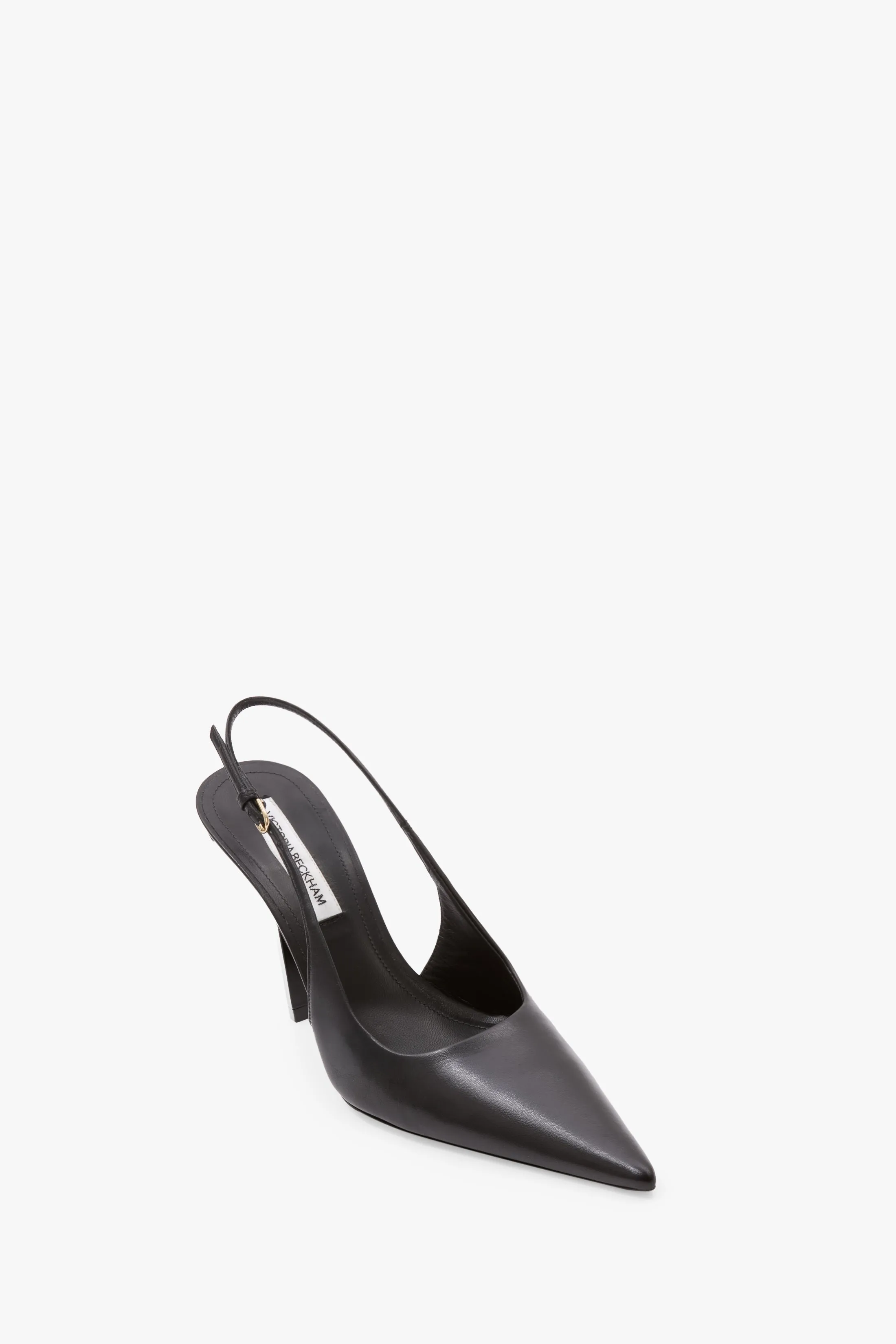 Victoria Stiletto Slingback 100 In Black Leather sold by Victoria Beckham product image thumbnail 2