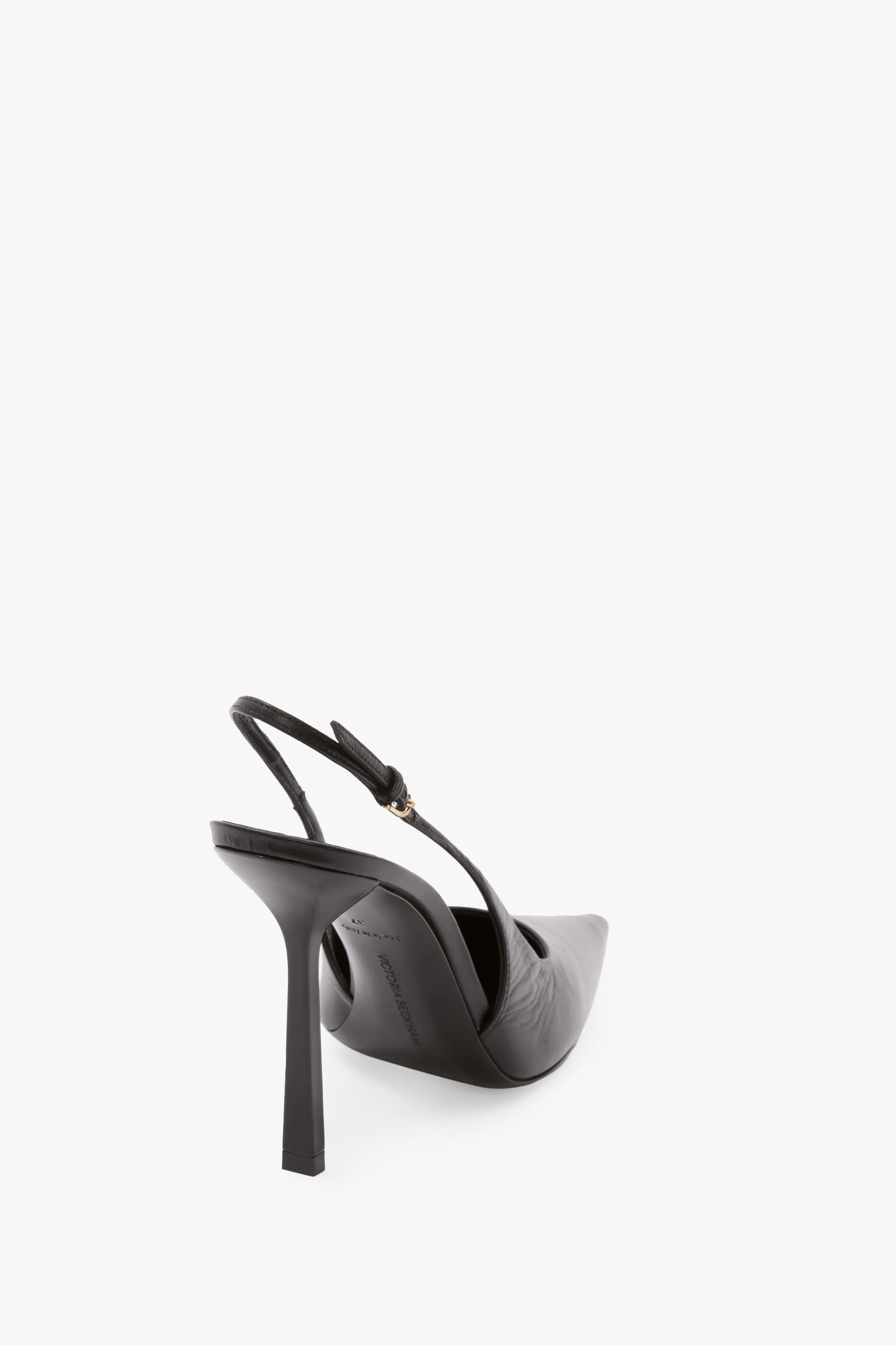 Victoria Stiletto Slingback 100 In Black Leather sold by Victoria Beckham product image thumbnail 3