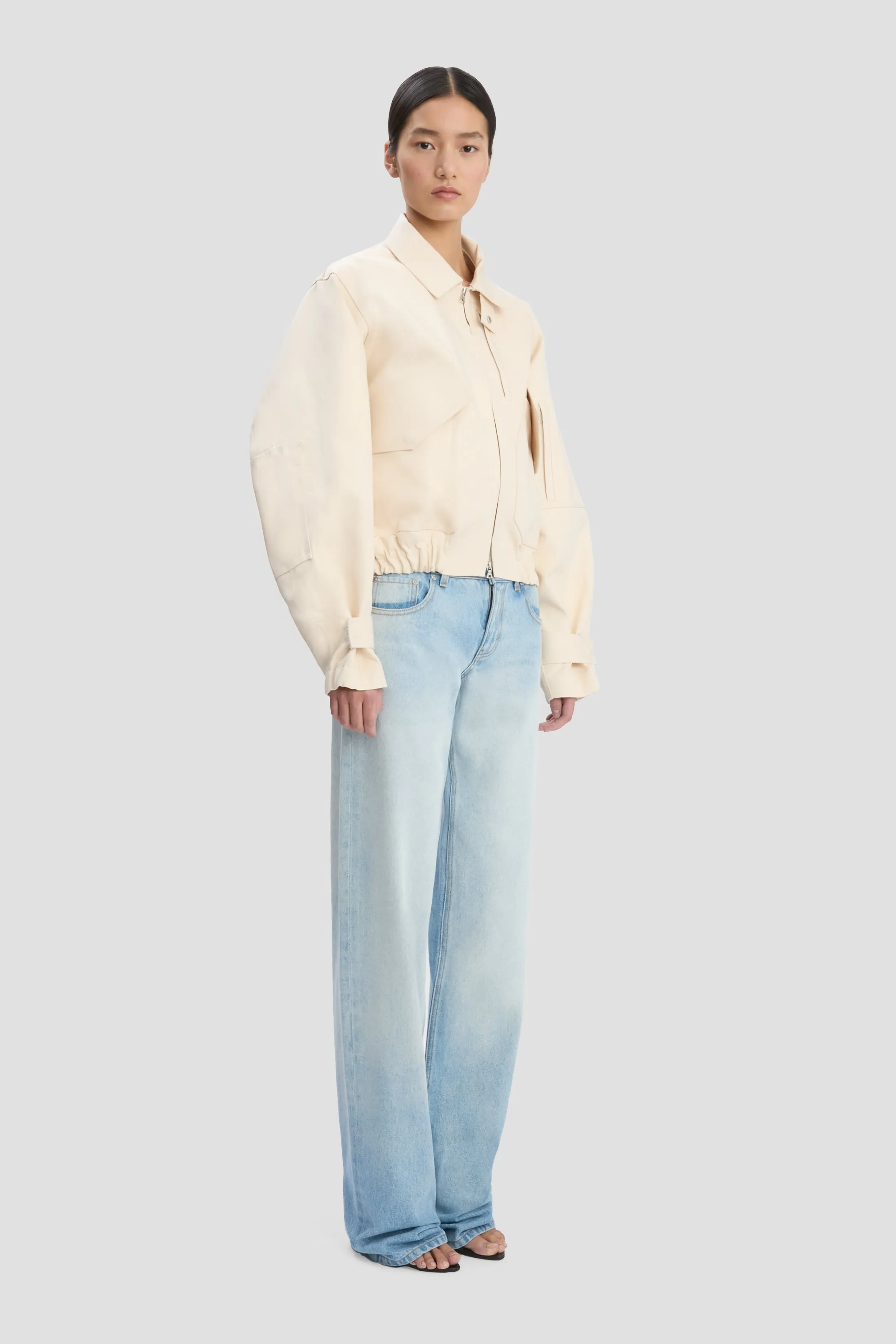 Victoria Beckham X Mackintosh Bomber Jacket In Putty sold by Victoria Beckham product image thumbnail 4