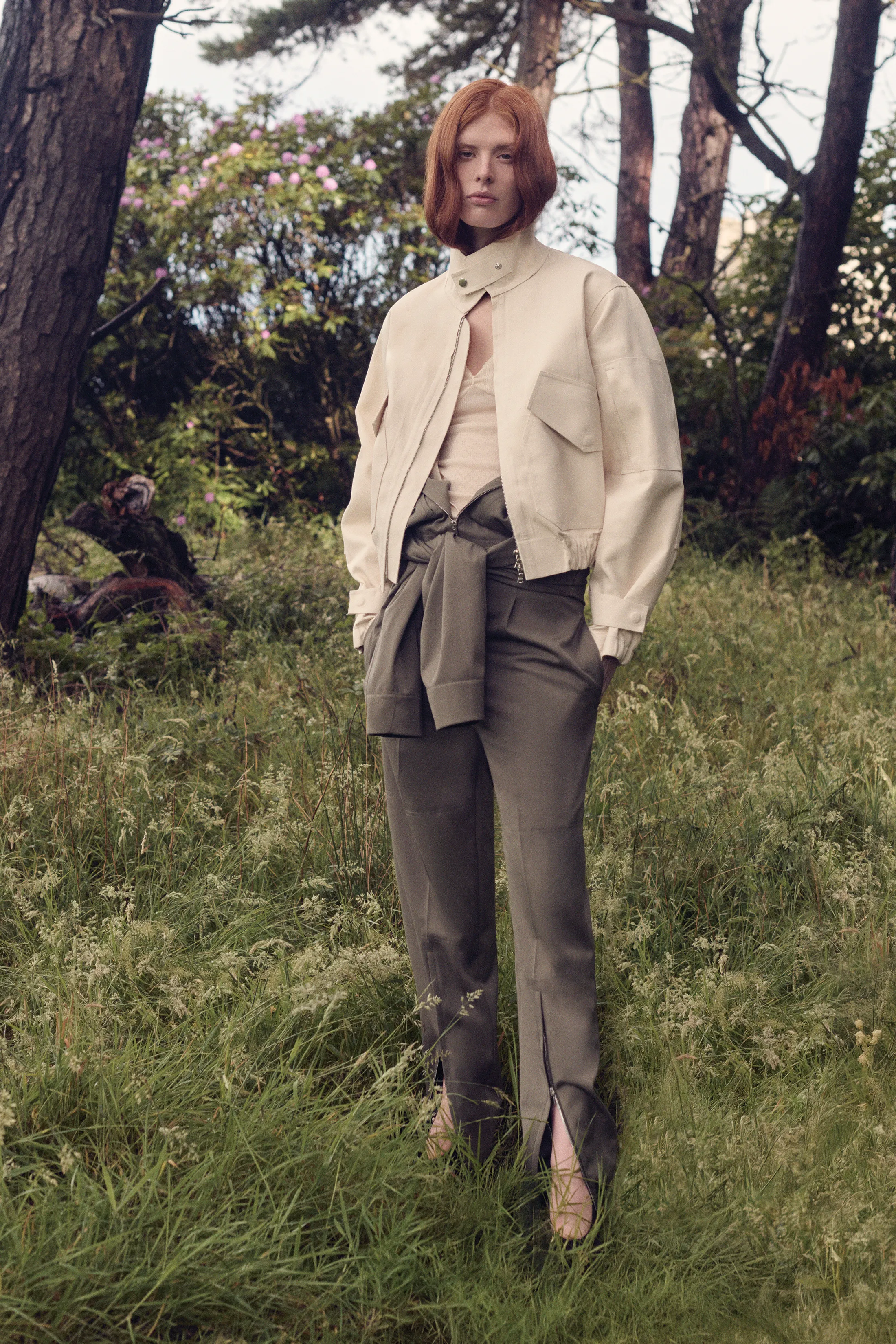 Victoria Beckham X Mackintosh Bomber Jacket In Putty sold by Victoria Beckham product image thumbnail 2