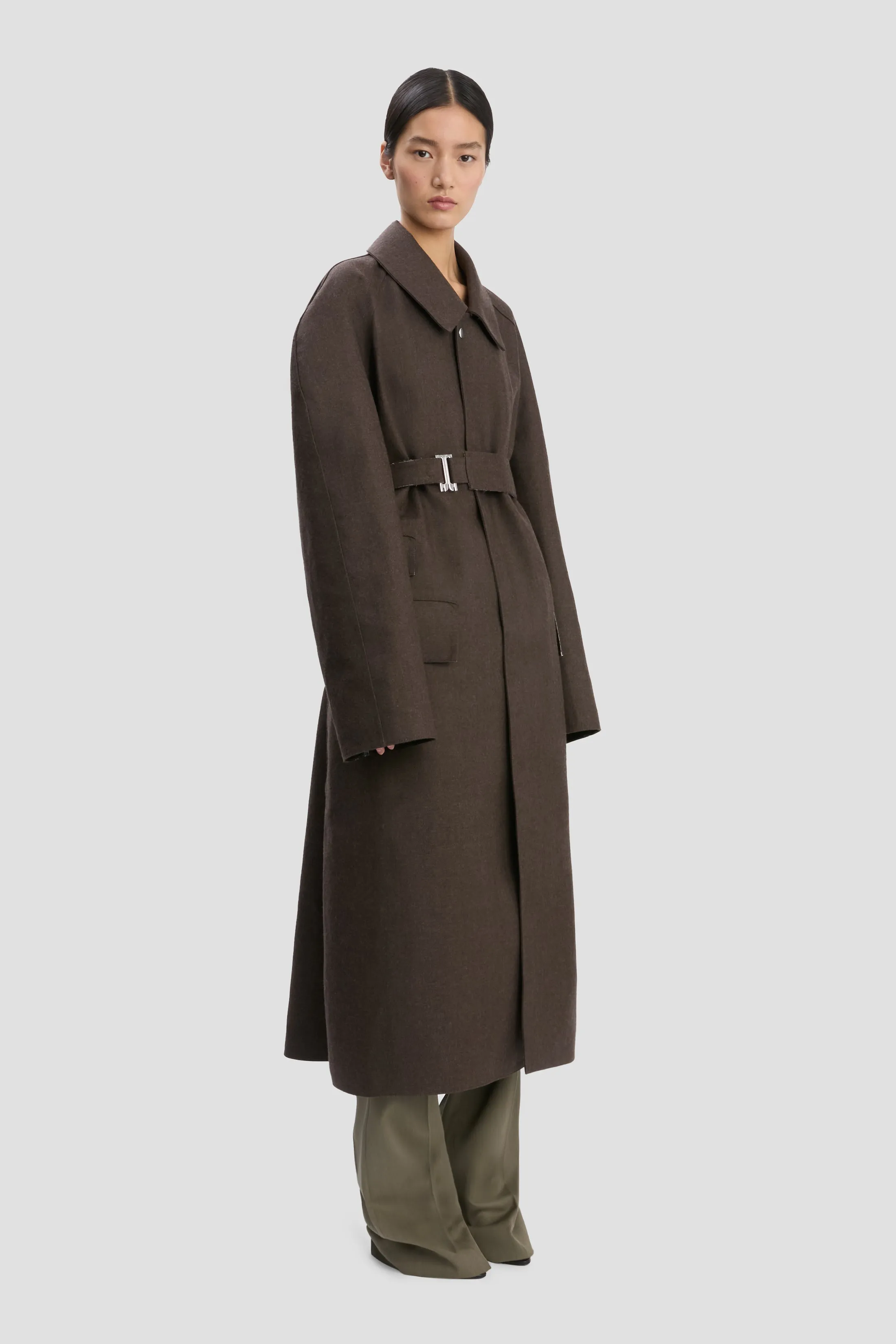 VB X Mackintosh Belted Trench In Brown sold by Victoria Beckham product image thumbnail 4