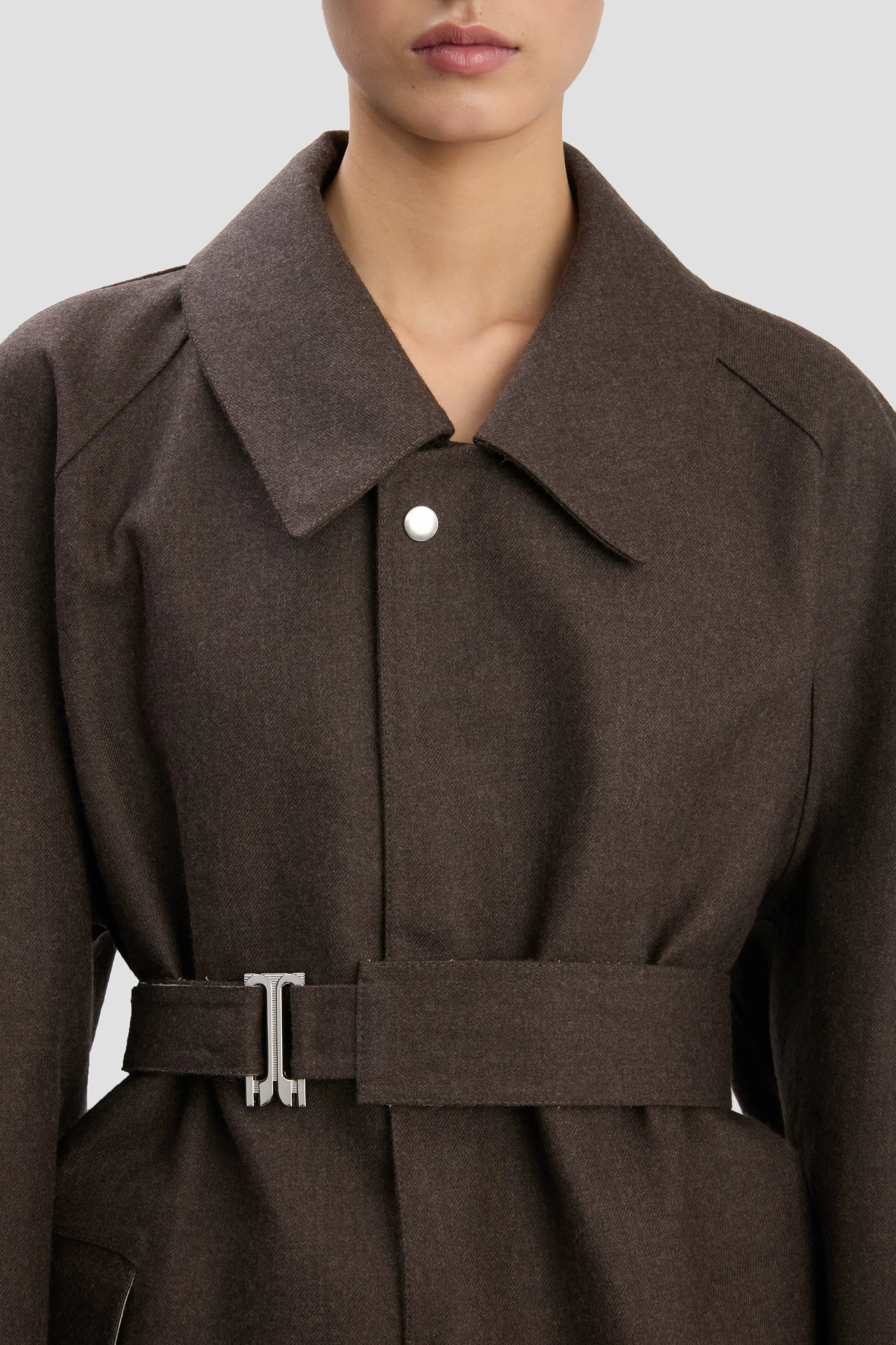VB X Mackintosh Belted Trench In Brown sold by Victoria Beckham product image thumbnail 3
