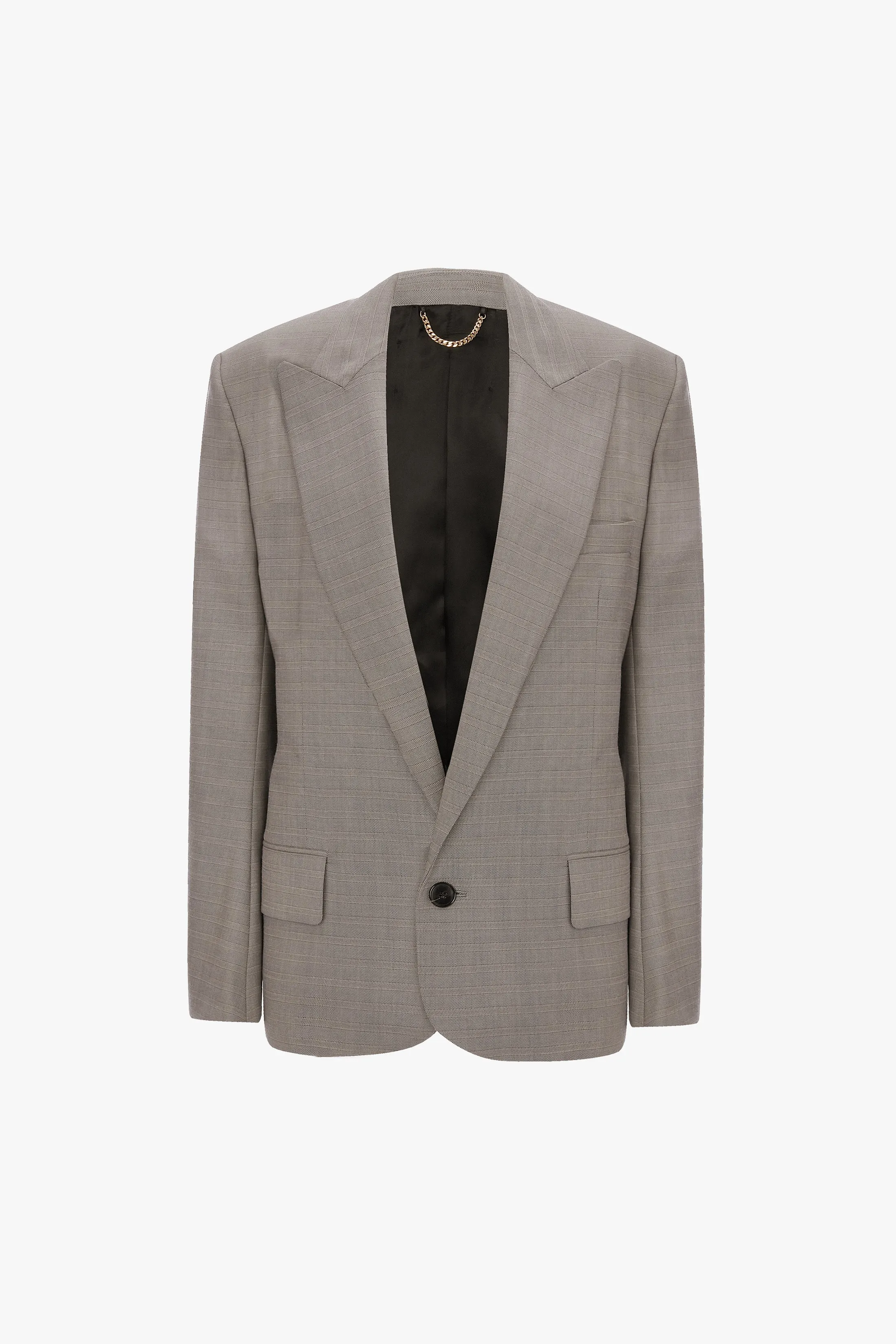 Sculptural Sleeve Jacket In Nickel sold by Victoria Beckham product image thumbnail 4