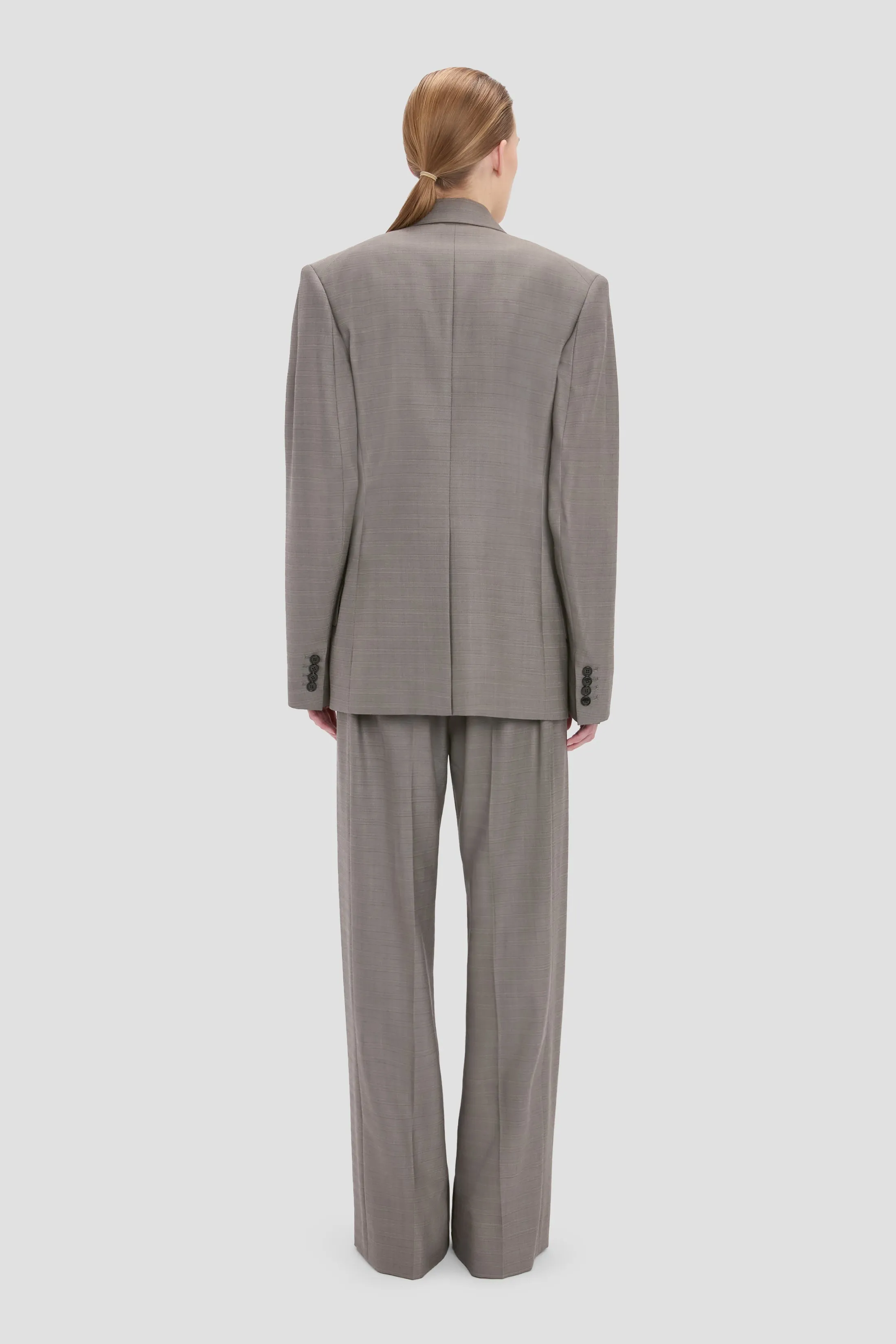 Sculptural Sleeve Jacket In Nickel sold by Victoria Beckham product image thumbnail 3