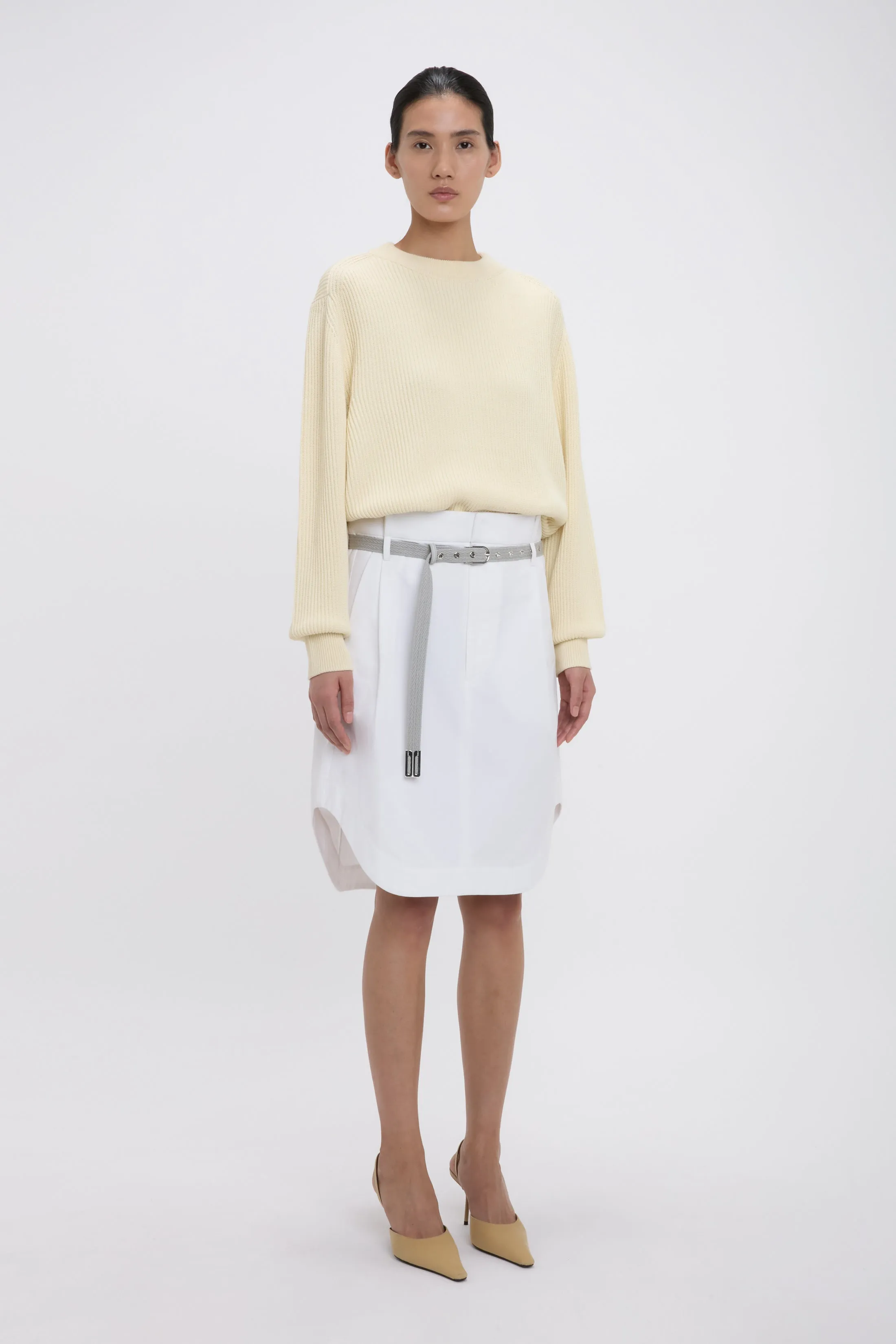 Cargo Skirt In Optic White sold by Victoria Beckham product image thumbnail 2