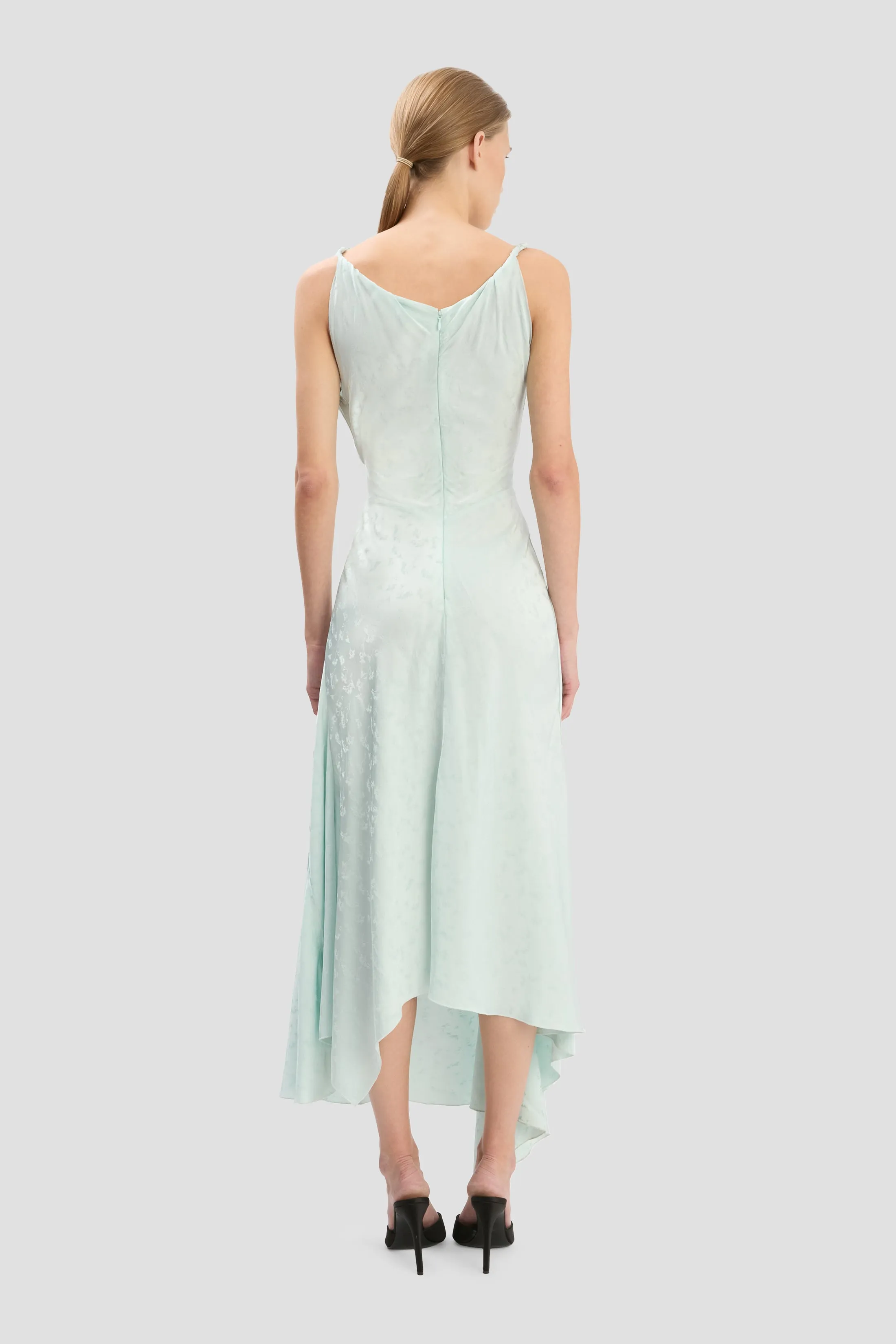 Posy Midi Dress In Aquamarine sold by Victoria Beckham product image thumbnail 4