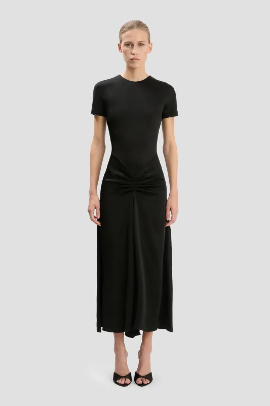 Blaire Midi Dress In Black sold by Victoria Beckham