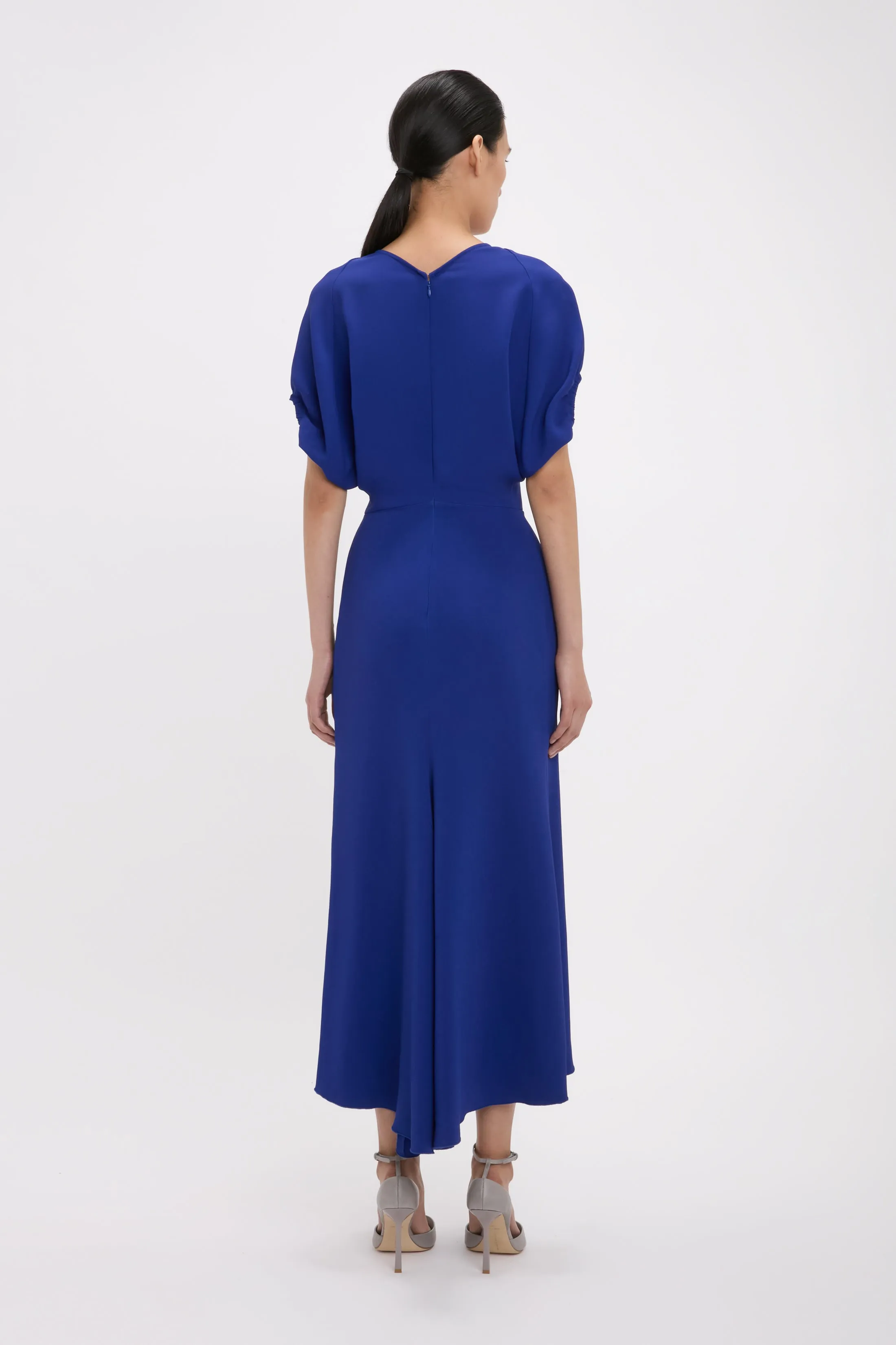 Edith Midi Dress In Bright Indigo sold by Victoria Beckham product image thumbnail 4