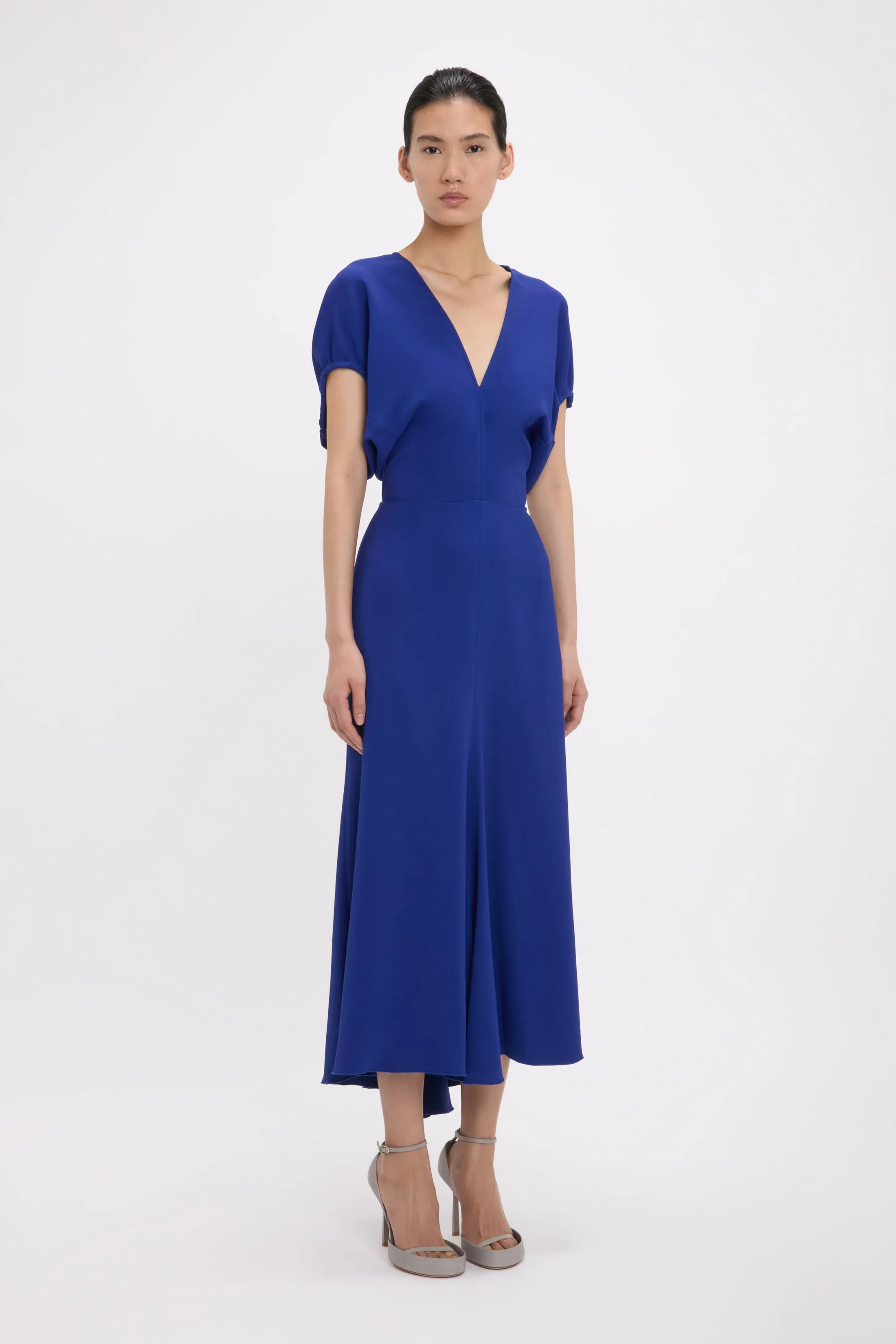 Edith Midi Dress In Bright Indigo sold by Victoria Beckham product image thumbnail 2
