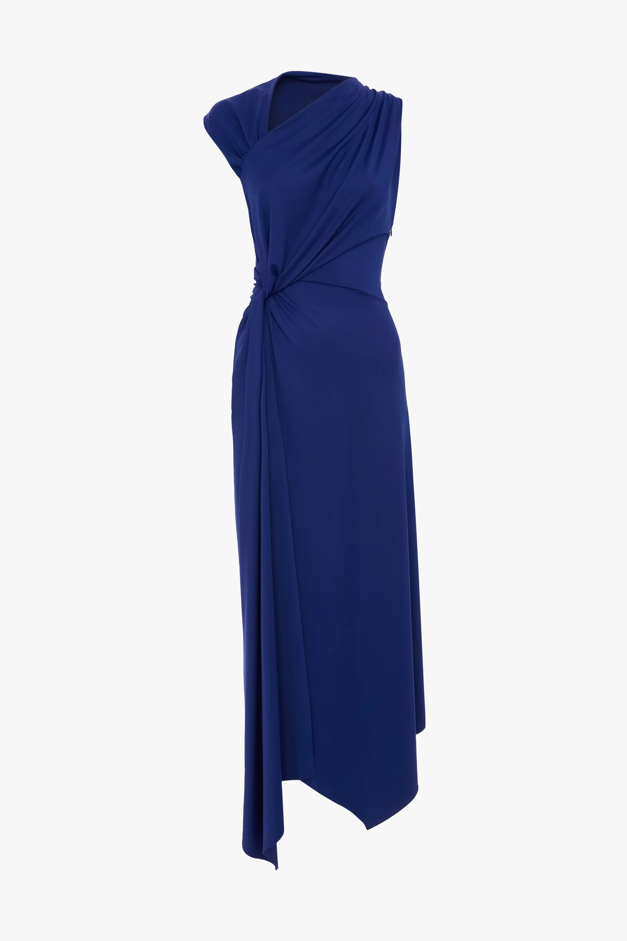 Cap Sleeve Midi Dress In Bright Indigo sold by Victoria Beckham product image thumbnail 5