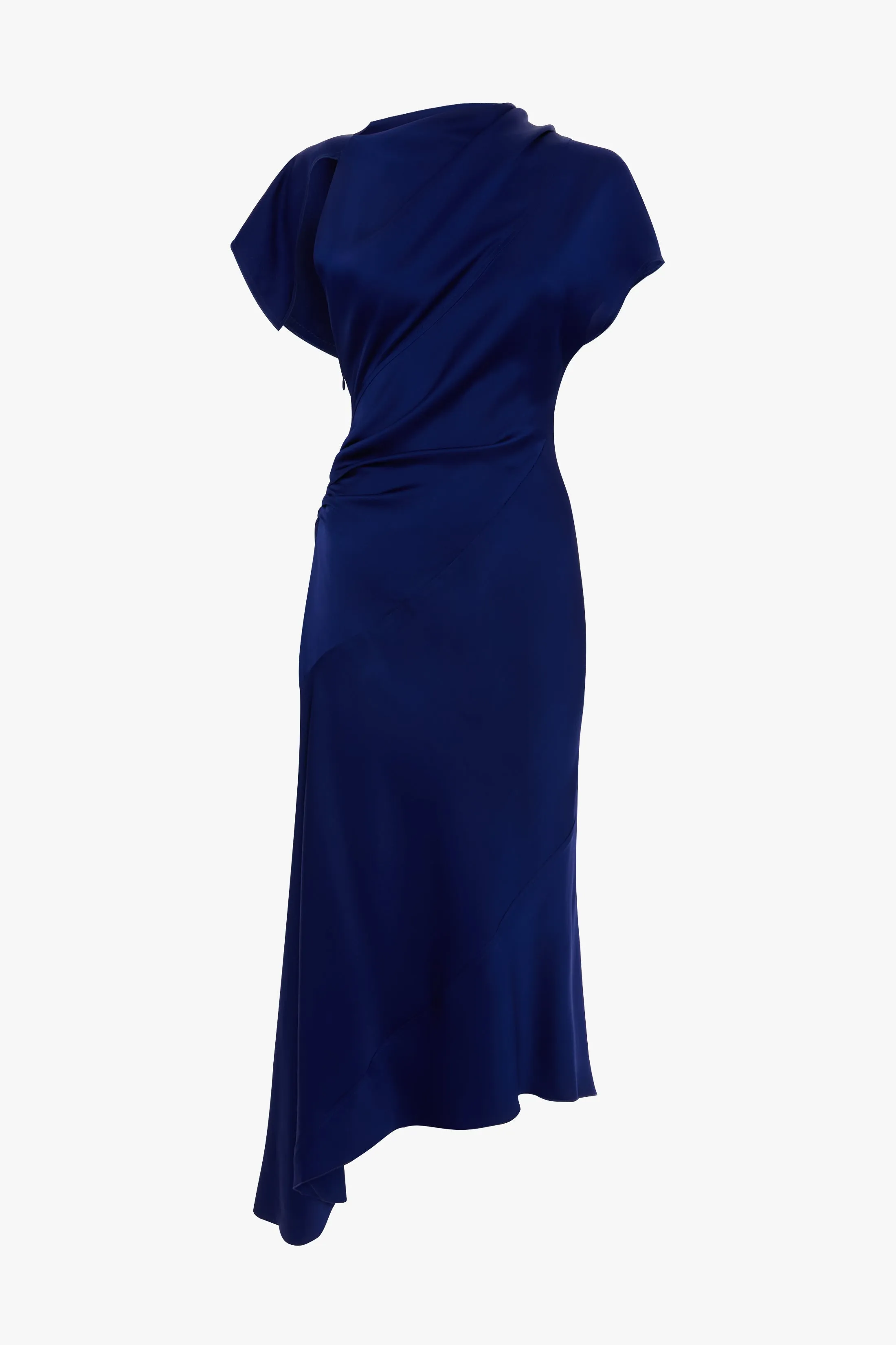 Asymmetric Twist Dress In Bright Indigo sold by Victoria Beckham product image thumbnail 5