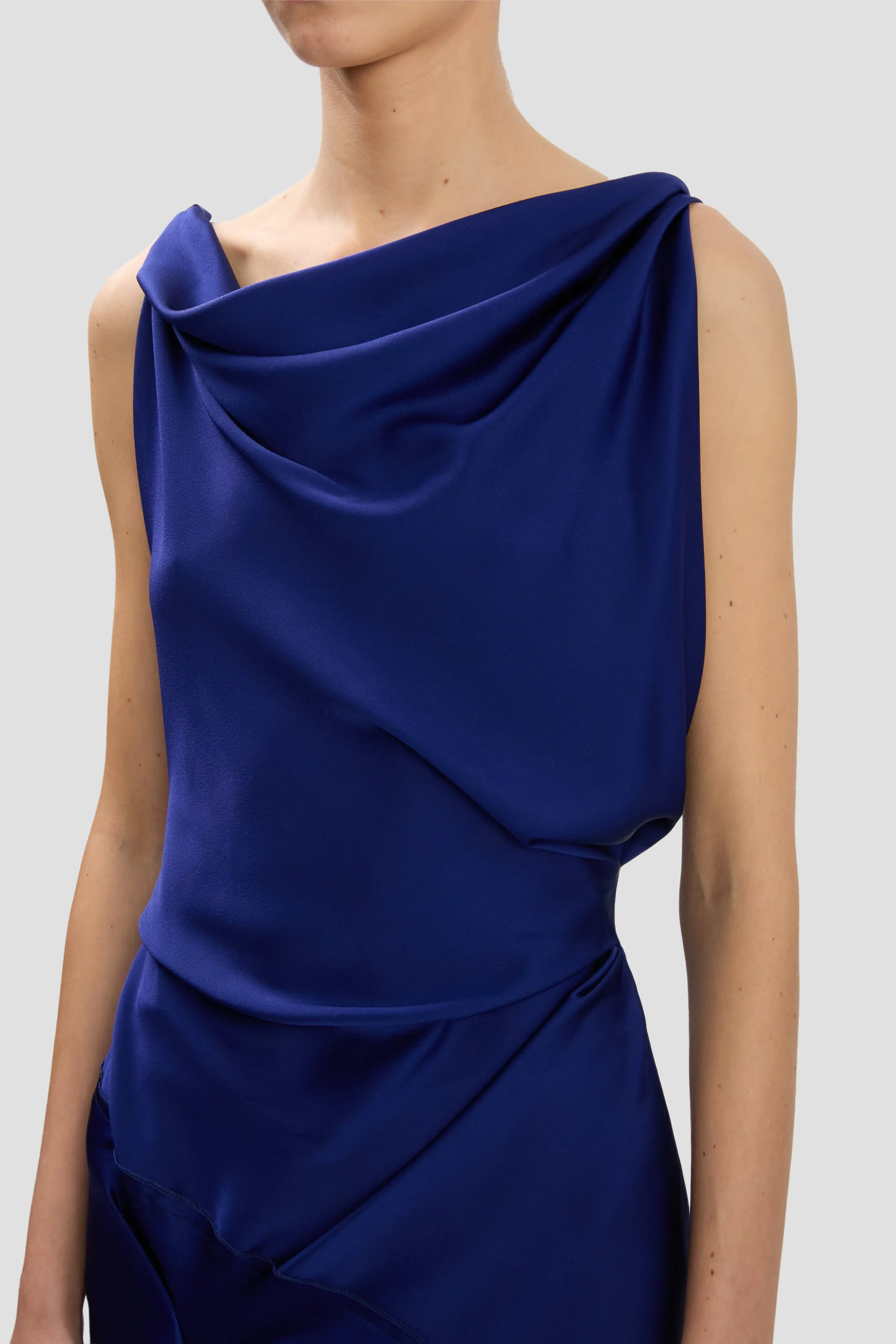 Posy Midi Dress In Bright Indigo sold by Victoria Beckham product image thumbnail 3