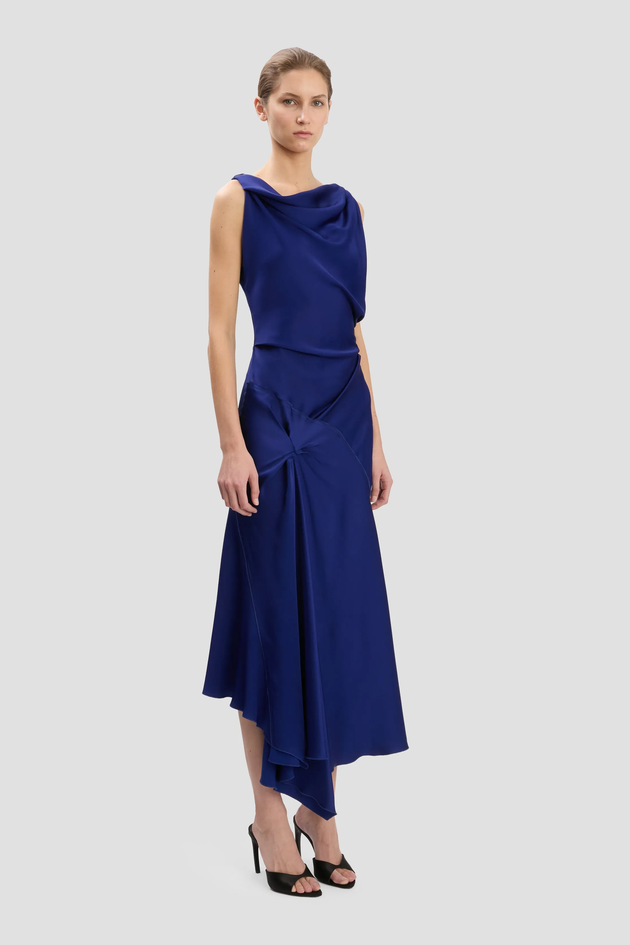 Posy Midi Dress In Bright Indigo sold by Victoria Beckham product image thumbnail 2