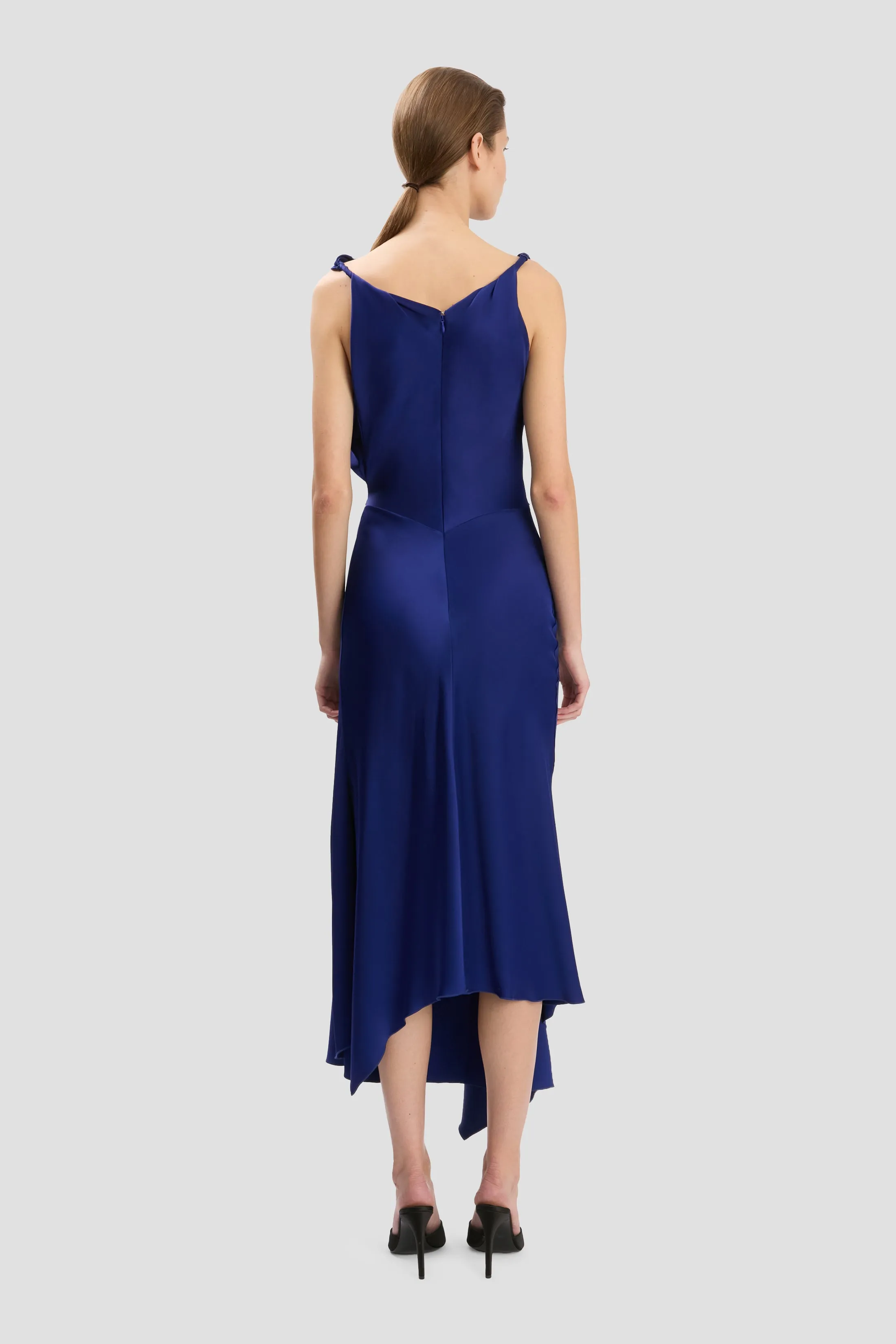 Posy Midi Dress In Bright Indigo sold by Victoria Beckham product image thumbnail 4