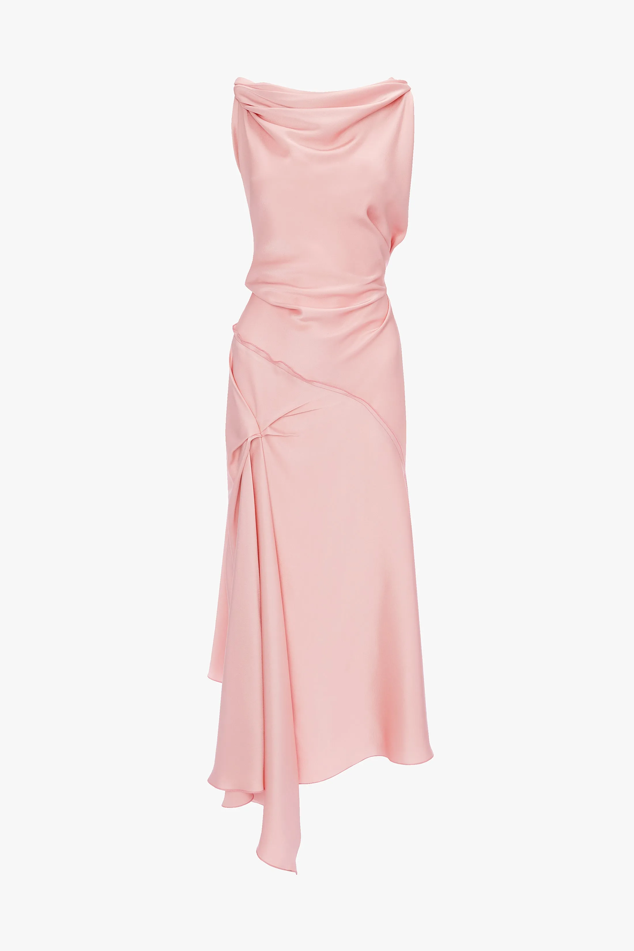 Posy Midi Dress In Dusty Pink sold by Victoria Beckham product image thumbnail 5